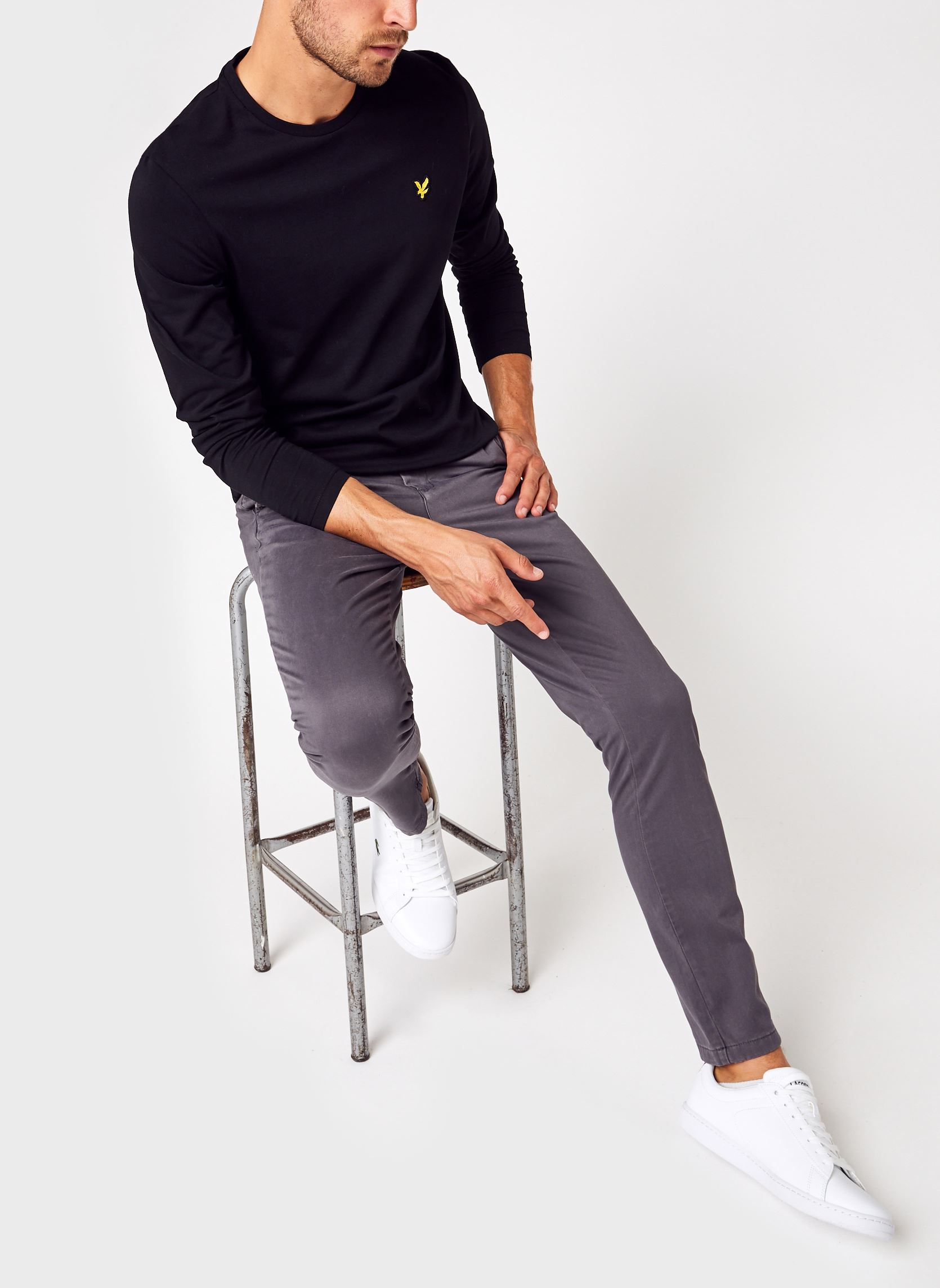 Tee-shirts LS T-shirt homme noir Lyle & Scott Tee-shirts LS T-shirt homme noir Z865 JET BLACK