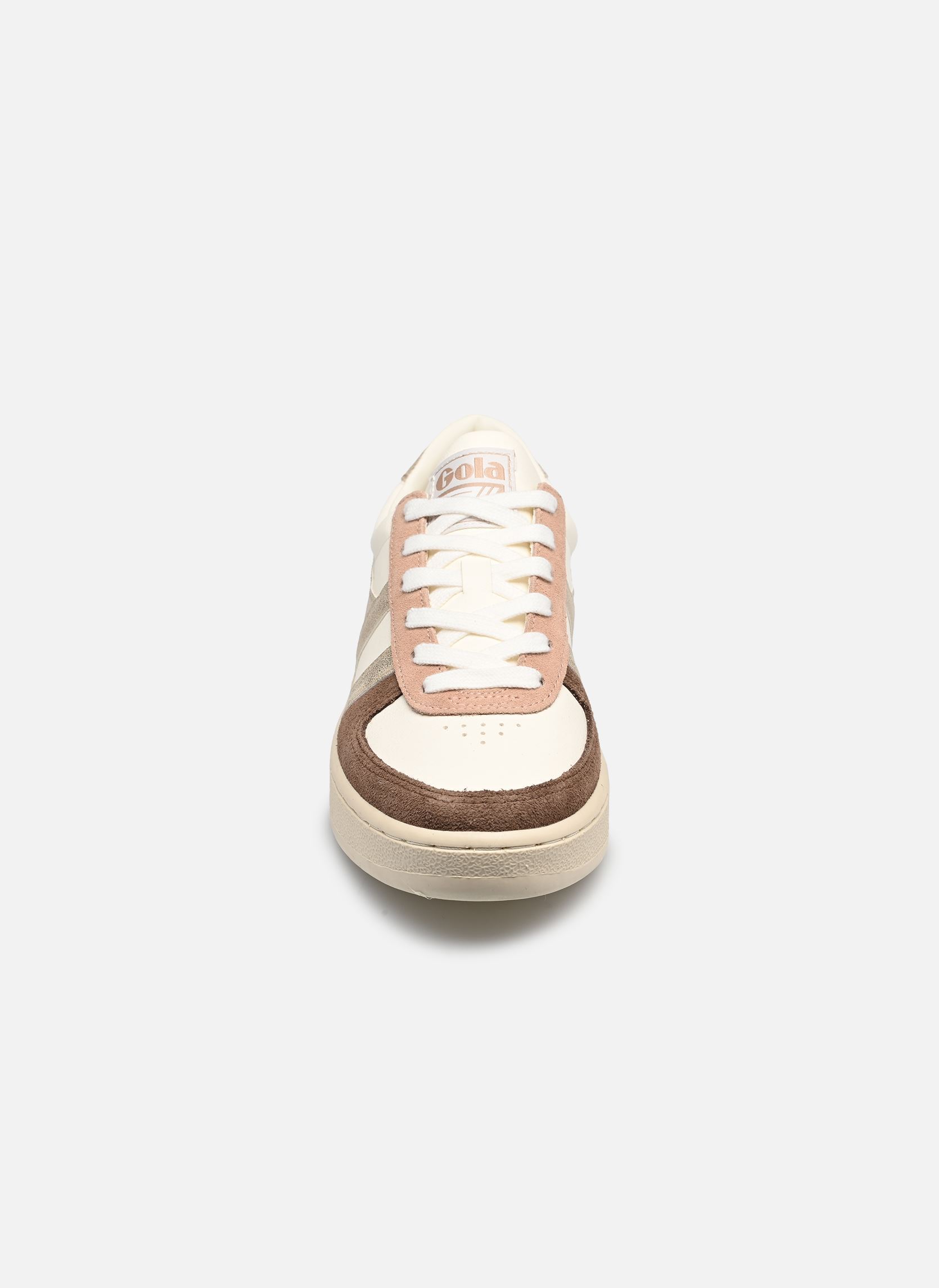Niedrige Sneaker Grandslam Quadrant W damen weiß Gola Niedrige Sneaker Grandslam Quadrant W damen weiß OFF WHITE/OTTER/GOLD/DARK BROW