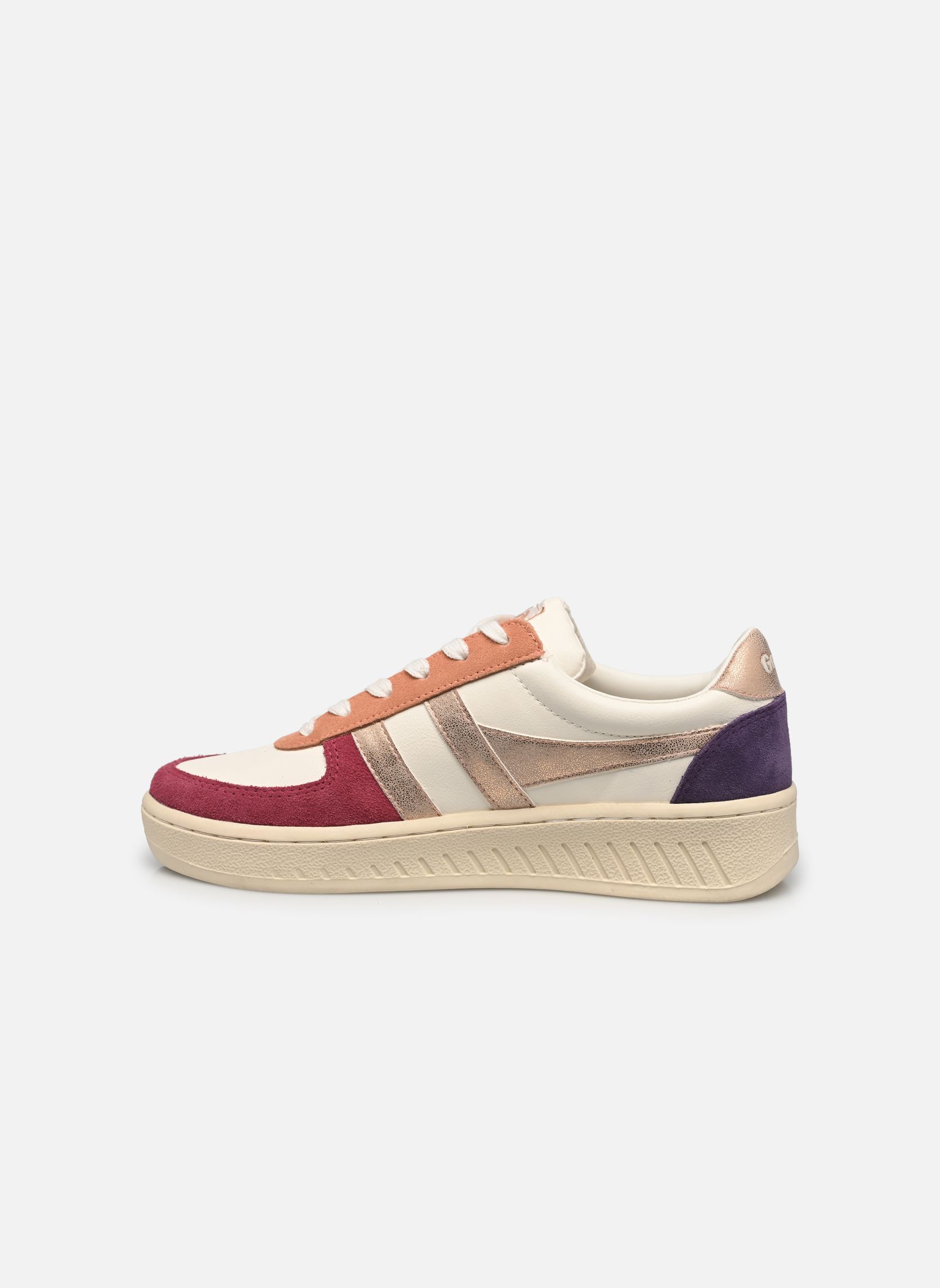 Baskets basses Grandslam Quadrant W femme multicolore Gola Baskets basses Grandslam Quadrant W femme multicolore OFF WHITE/CERISE/ROSE GOLD/PLU