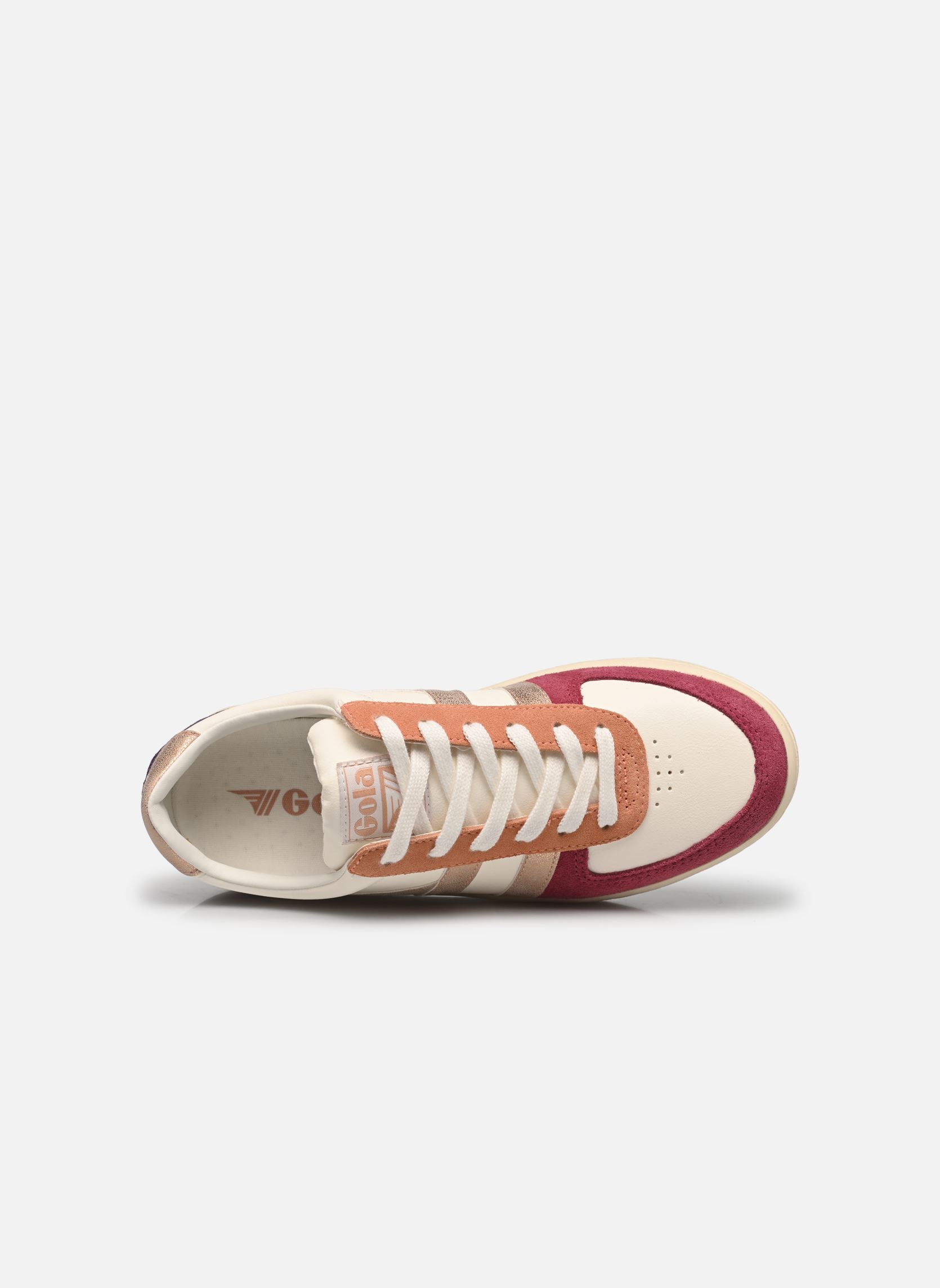 Baskets basses Grandslam Quadrant W femme multicolore Gola Baskets basses Grandslam Quadrant W femme multicolore OFF WHITE/CERISE/ROSE GOLD/PLU