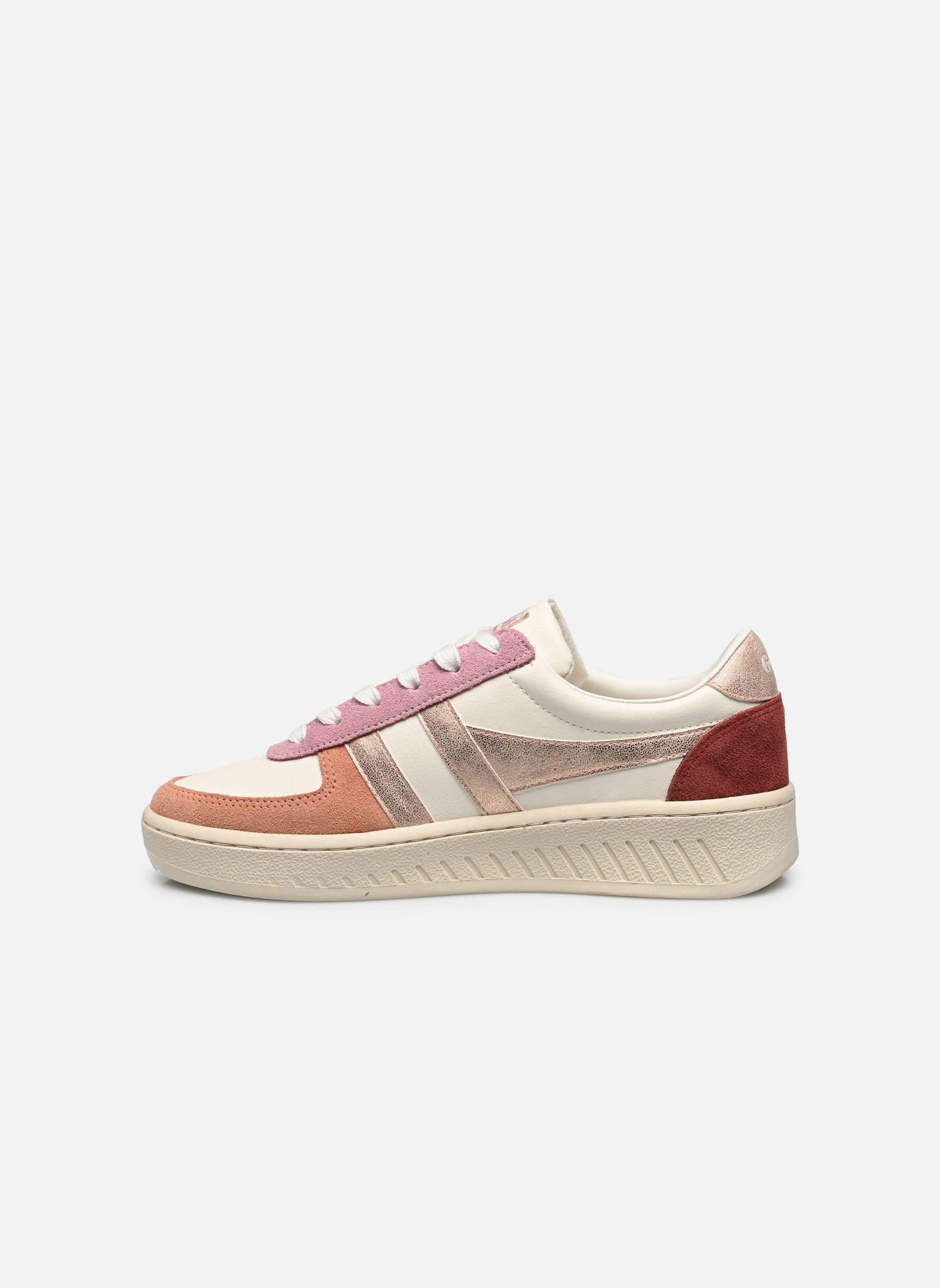 Lage sneakers Grandslam Quadrant W dames wit Gola Lage sneakers Grandslam Quadrant W dames wit O WHT/TERRACOTTA/RS GLD/RD OCH