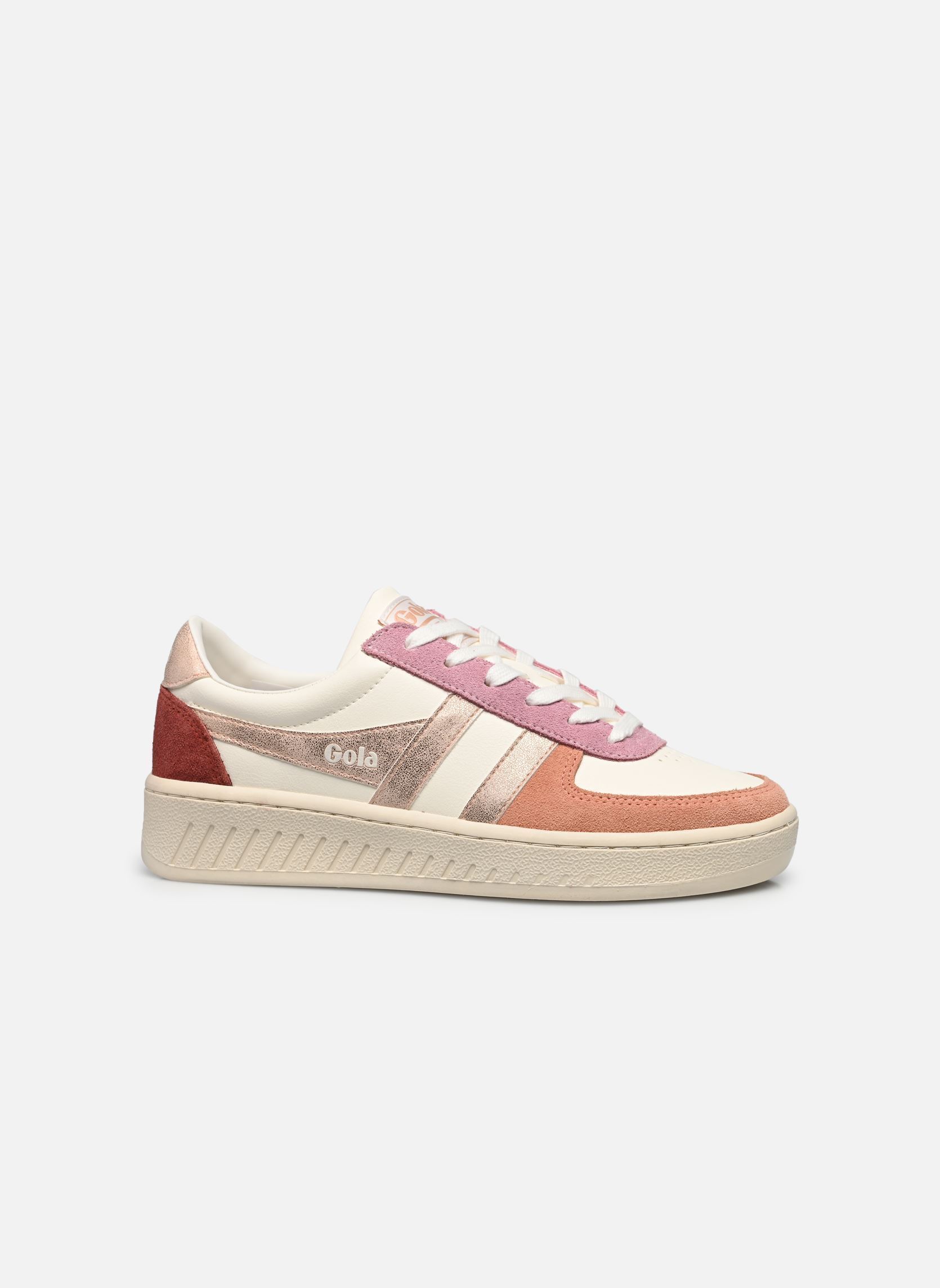 Lage sneakers Grandslam Quadrant W dames wit Gola Lage sneakers Grandslam Quadrant W dames wit O WHT/TERRACOTTA/RS GLD/RD OCH