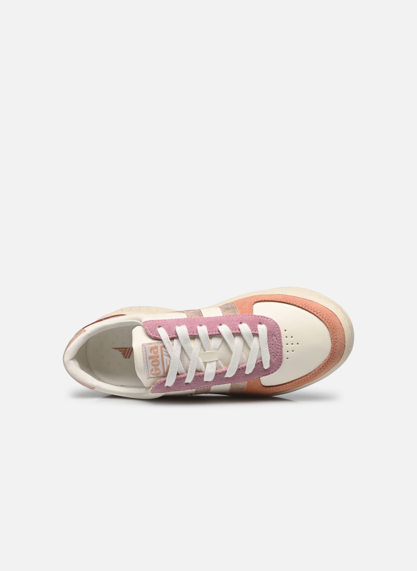 Lage sneakers Grandslam Quadrant W dames wit Gola Lage sneakers Grandslam Quadrant W dames wit O WHT/TERRACOTTA/RS GLD/RD OCH