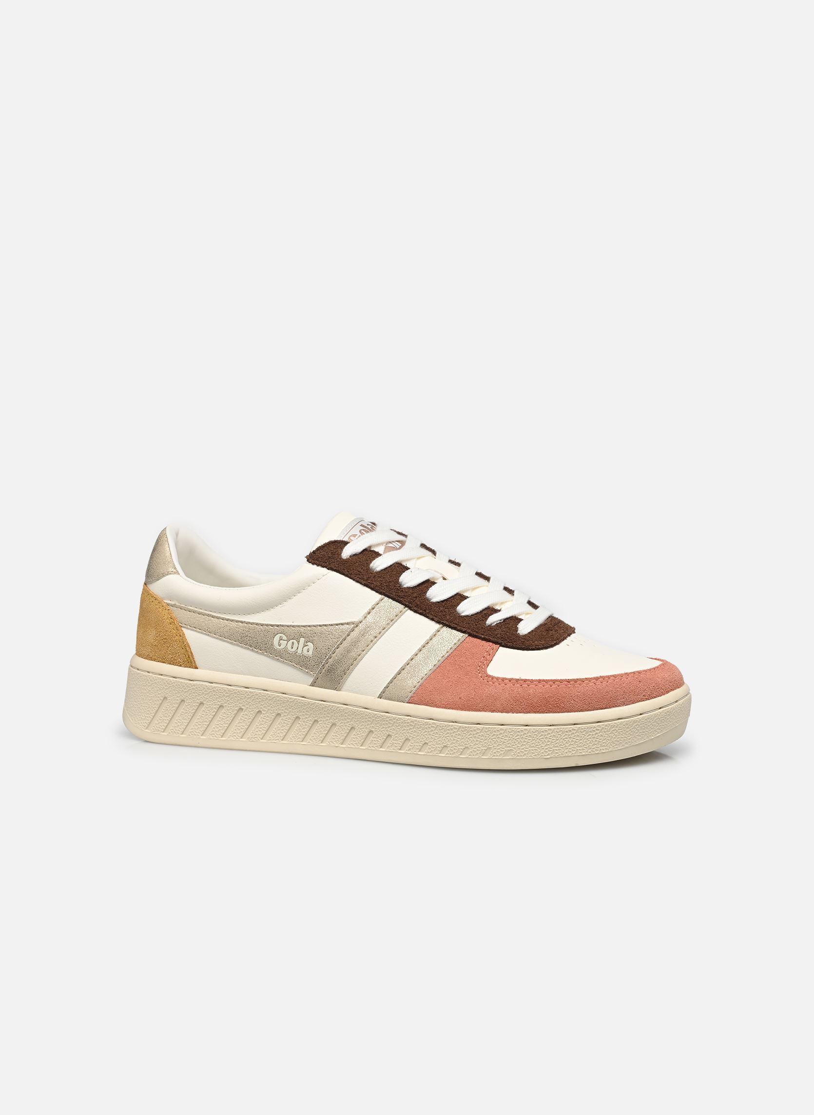 Lage sneakers Grandslam Quadrant W dames wit Gola Lage sneakers Grandslam Quadrant W dames wit OFF WHITE/TERRACOTTA/GOLD/MUST