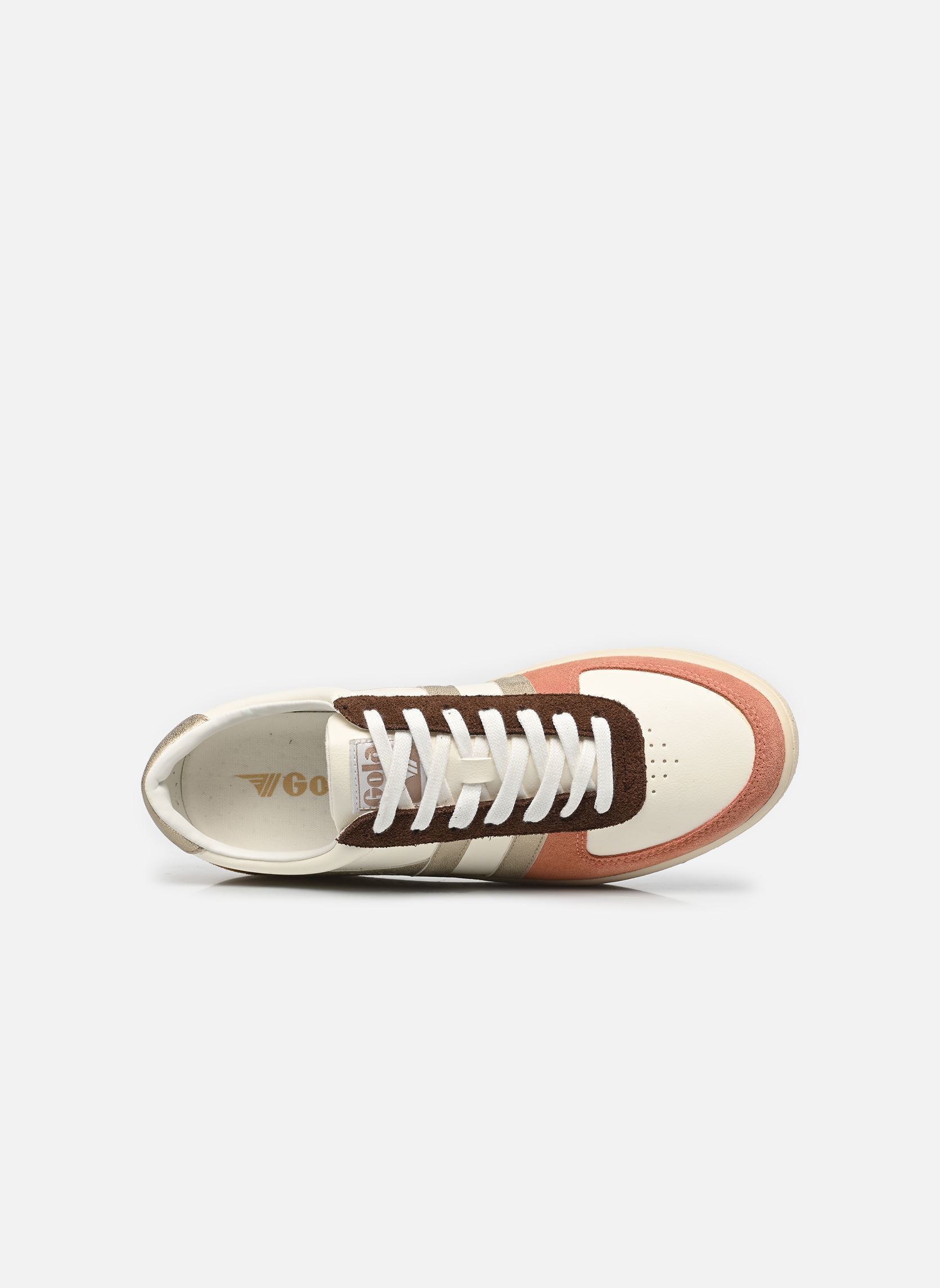 Lage sneakers Grandslam Quadrant W dames wit Gola Lage sneakers Grandslam Quadrant W dames wit OFF WHITE/TERRACOTTA/GOLD/MUST