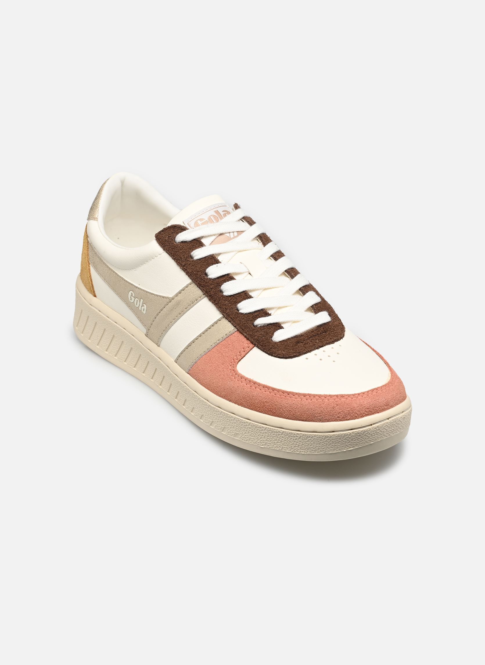 Lage sneakers Grandslam Quadrant W dames wit Gola Lage sneakers Grandslam Quadrant W dames wit OFF WHITE/TERRACOTTA/GOLD/MUST