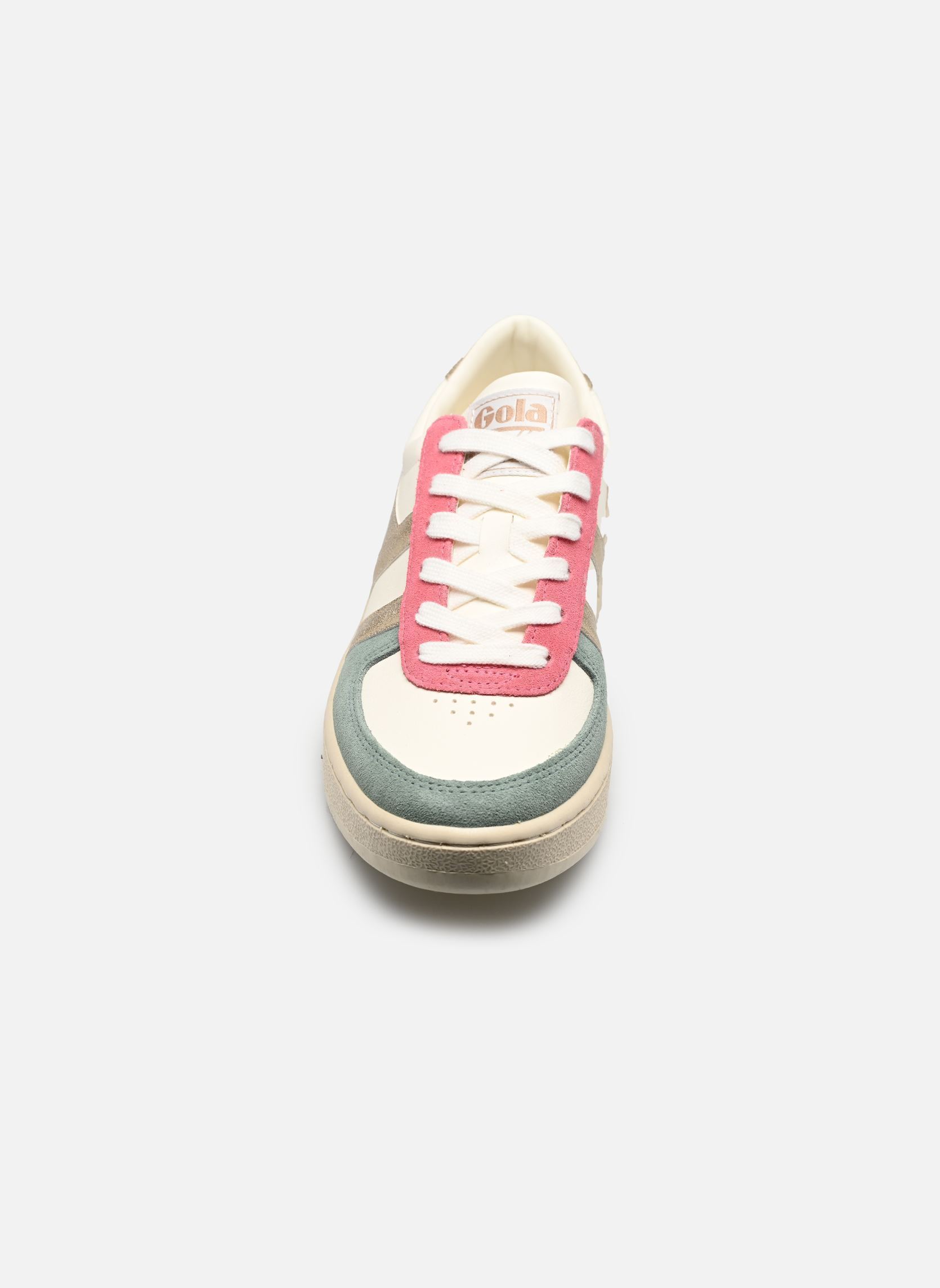 Baskets basses Grandslam Quadrant W femme multicolore Gola Baskets basses Grandslam Quadrant W femme multicolore OFF WHITE/GREEN MIST/GOLD/SALM
