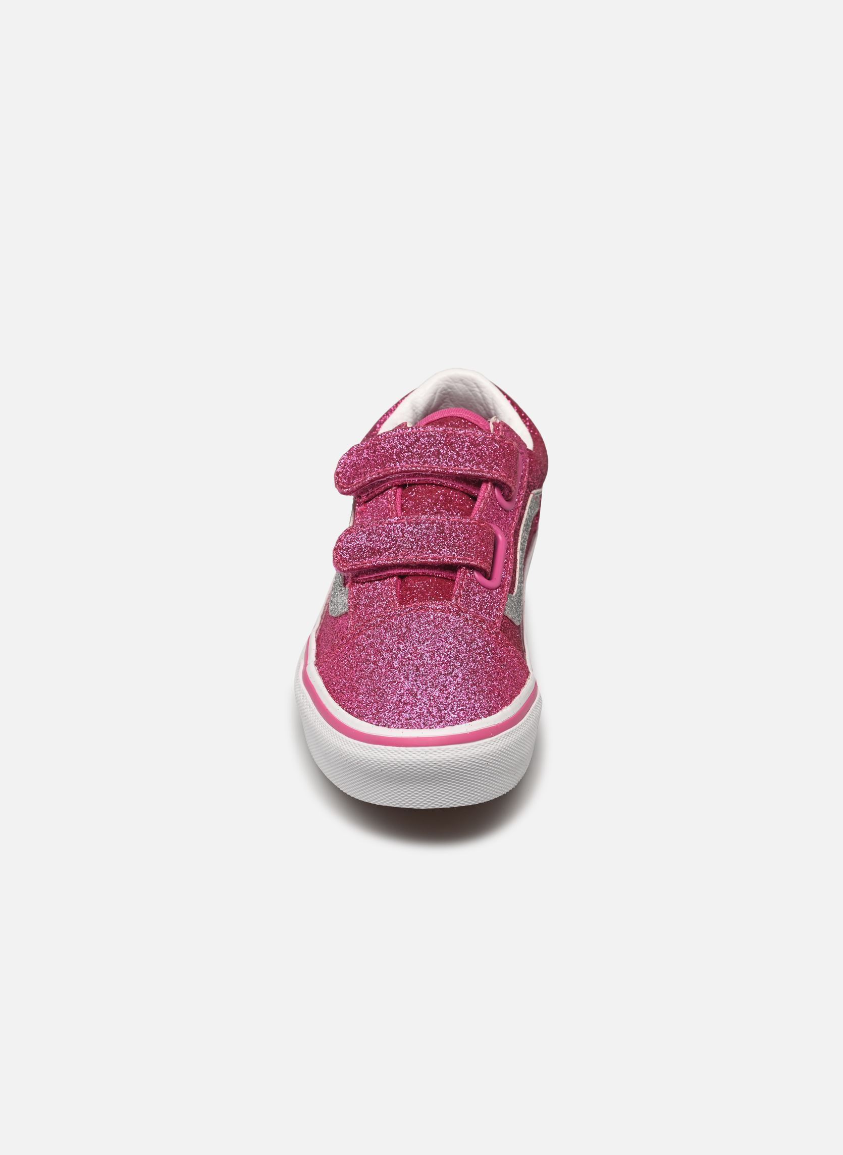 Baskets basses Uy Old Skool V fille rose Vans Baskets basses Uy Old Skool V fille rose GLITTER RASPBERRY ROSE
