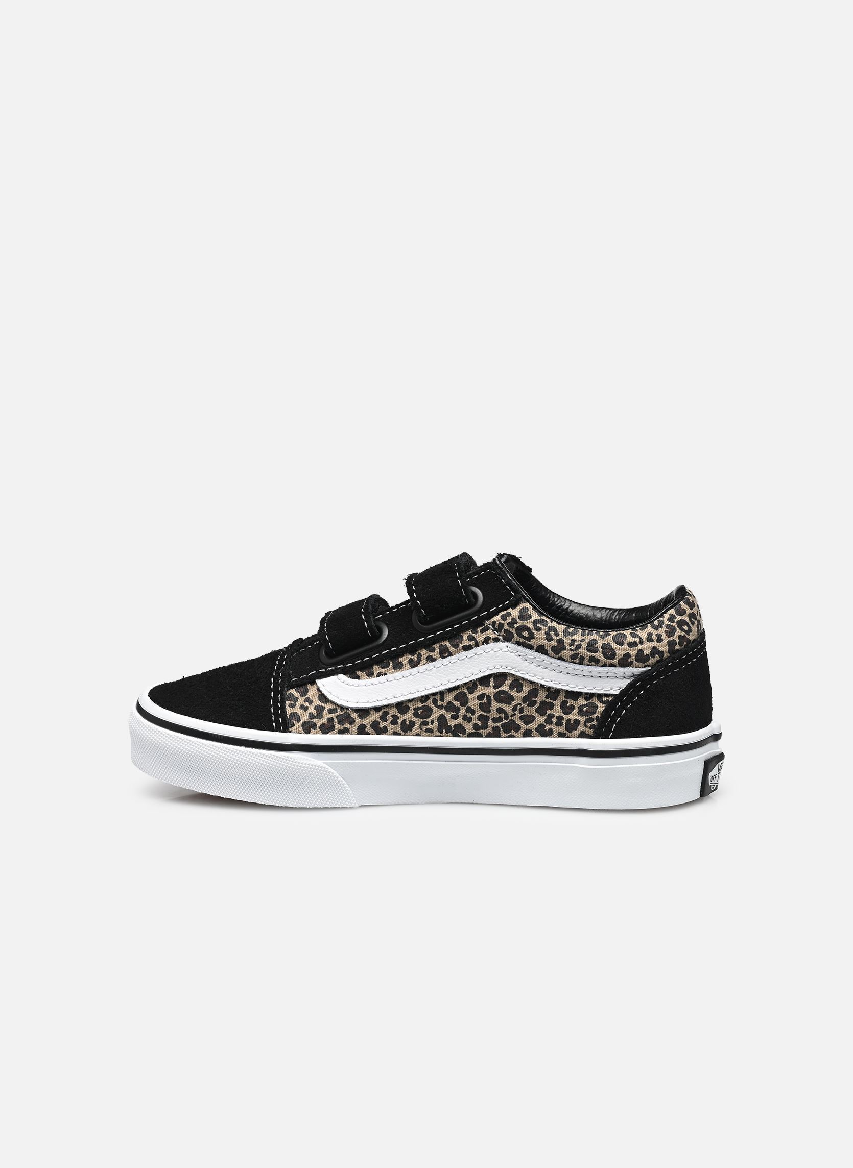 Niedrige Sneaker Uy Old Skool V mädchen schwarz Vans Niedrige Sneaker Uy Old Skool V mädchen schwarz BLACK/LEOPARD