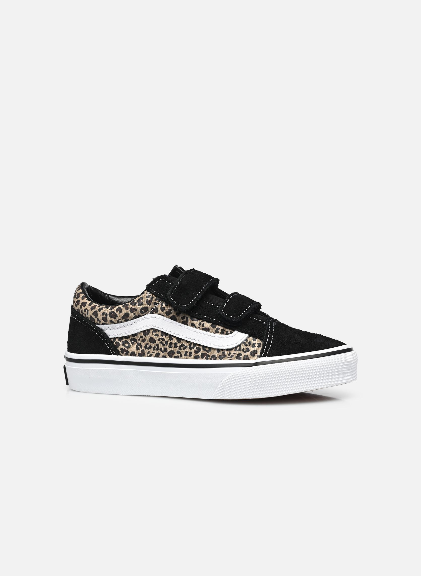 Niedrige Sneaker Uy Old Skool V mädchen schwarz Vans Niedrige Sneaker Uy Old Skool V mädchen schwarz BLACK/LEOPARD