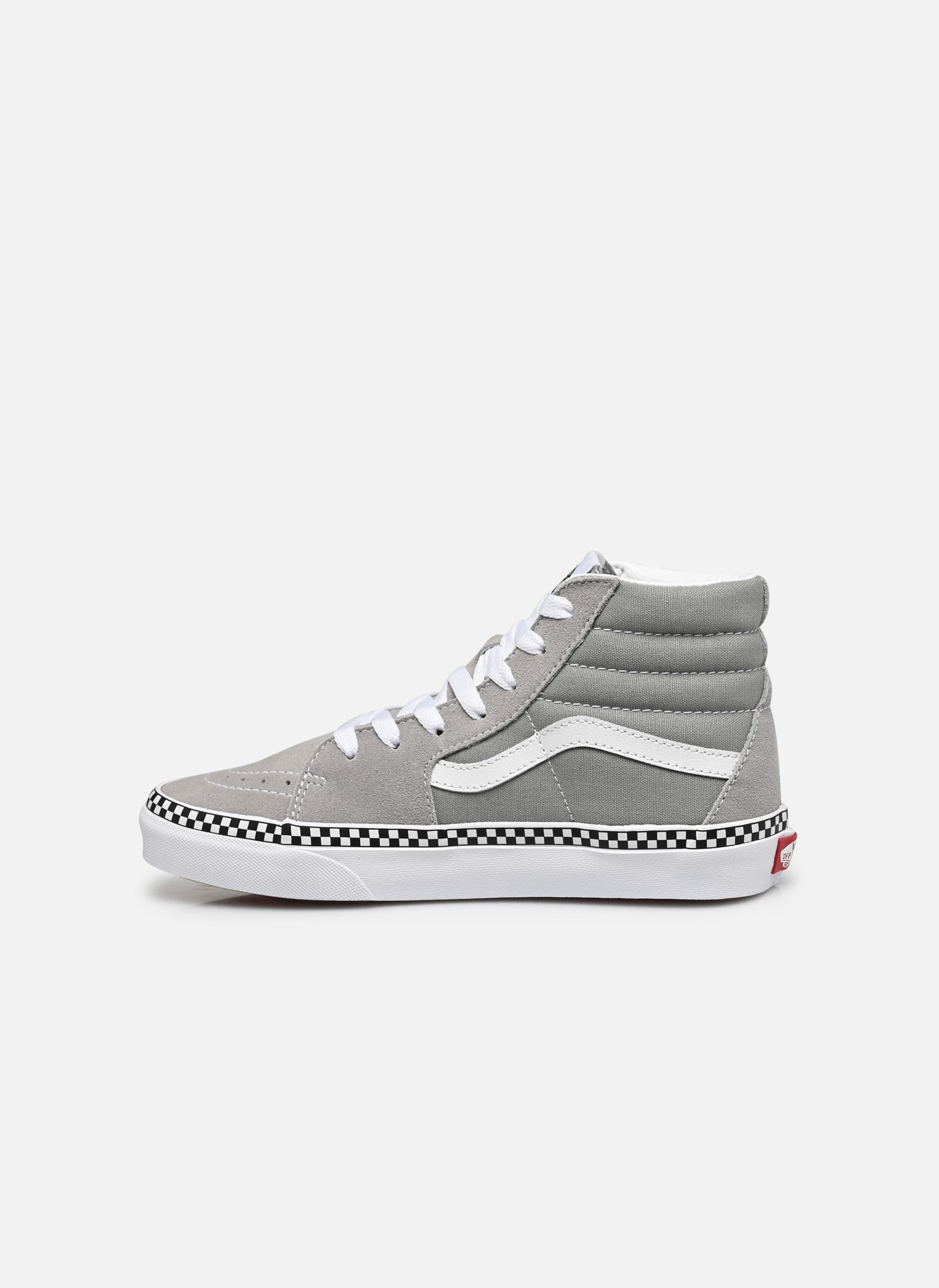 Baskets basses Jn Sk8-Hi gris Vans Baskets basses Jn Sk8-Hi gris CHECKERBOARD FOXING DRIZZLE/TR