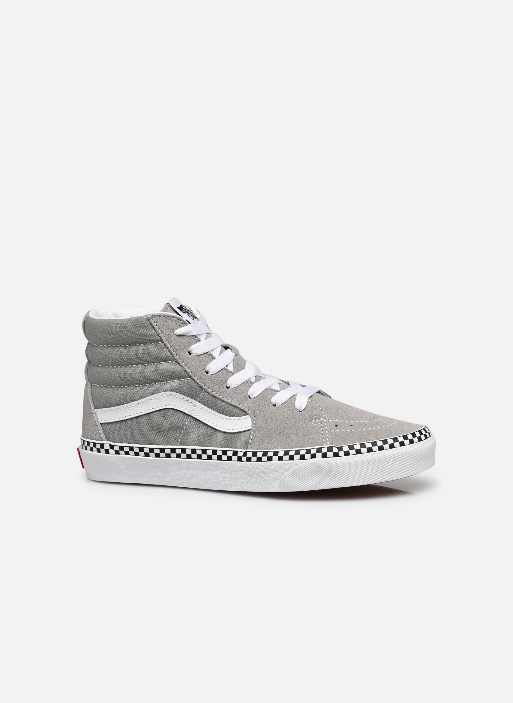 Baskets basses Jn Sk8-Hi gris Vans Baskets basses Jn Sk8-Hi gris CHECKERBOARD FOXING DRIZZLE/TR