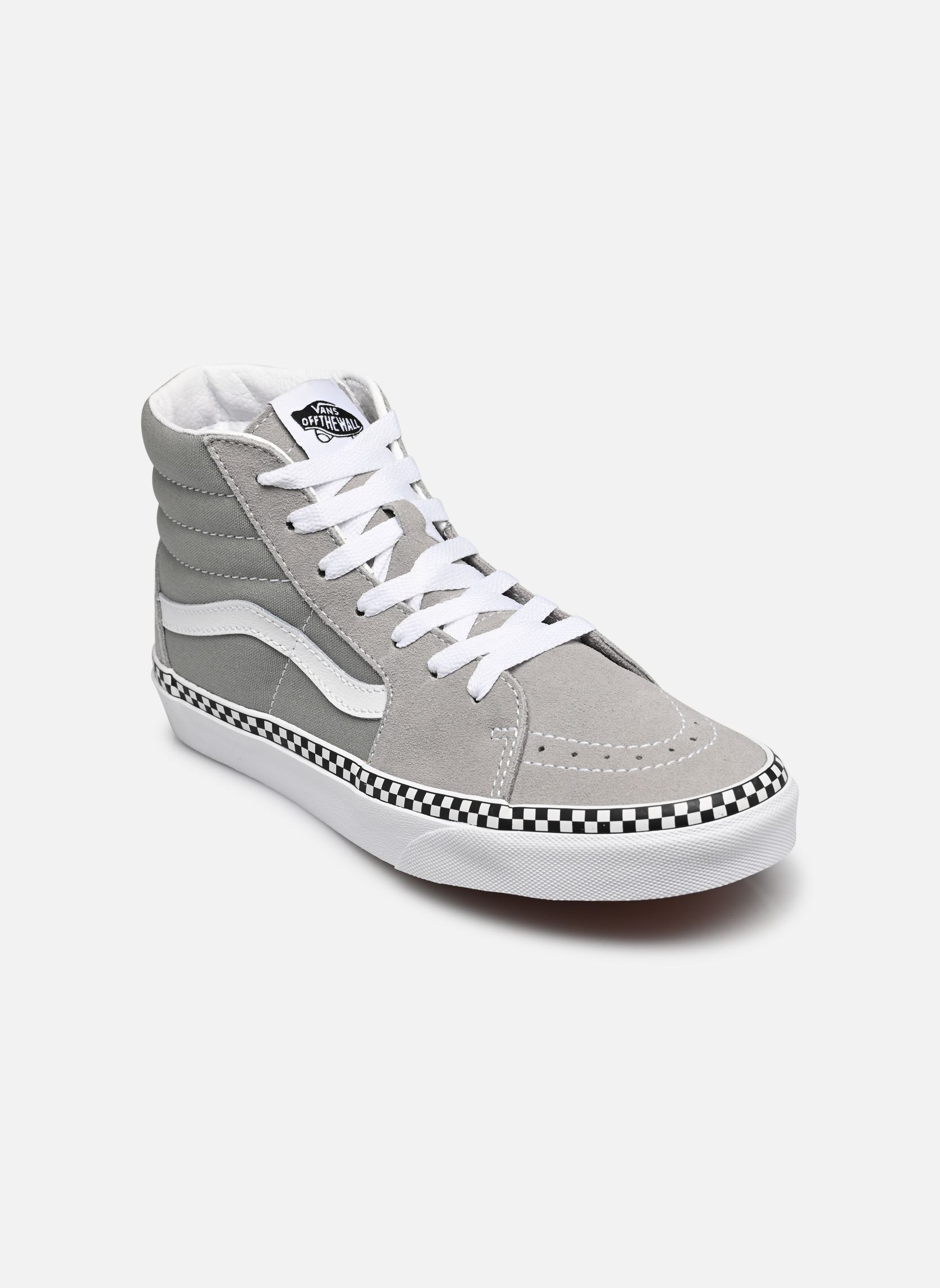 Baskets basses Jn Sk8-Hi gris Vans Baskets basses Jn Sk8-Hi gris CHECKERBOARD FOXING DRIZZLE/TR