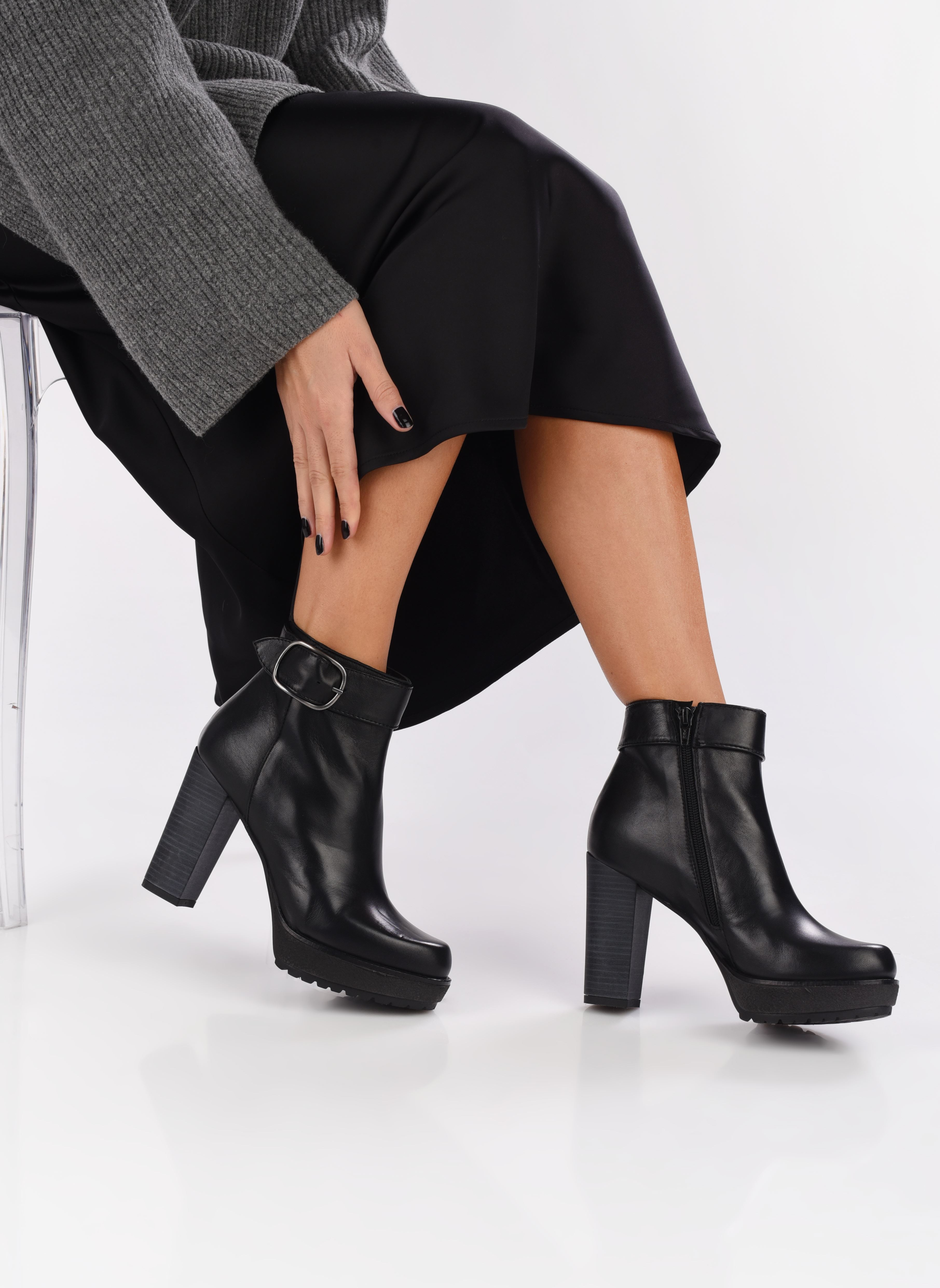 Bottines basses L.16.SEODO femme noir Sweet Lemon Bottines basses L.16.SEODO femme noir Nappa nera