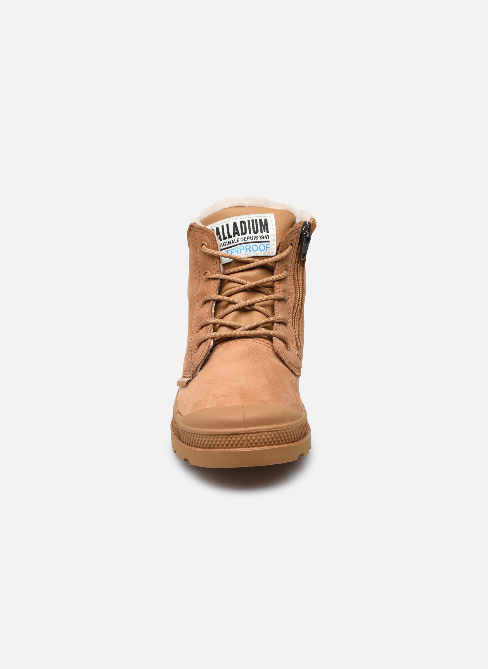 Stiefeletten / Ankle Boots PAMPA HI CUFF WATERPROOF SHEARLING braun Palladium Stiefeletten / Ankle Boots PAMPA HI CUFF WATERPROOF SHEARLING braun DEAR BROWN
