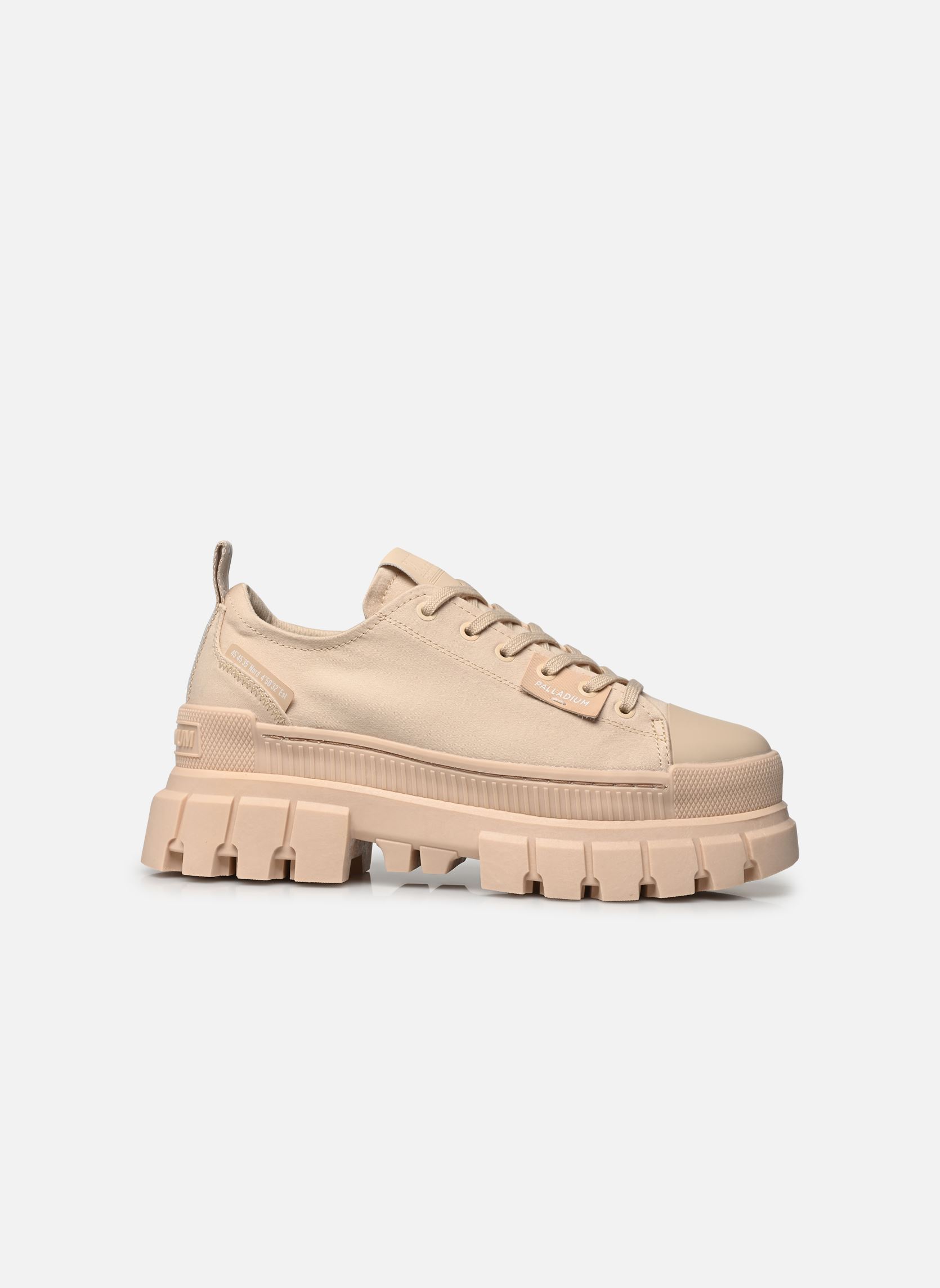Leinen-Sneaker REVOLT LO TX damen braun Palladium Leinen-Sneaker REVOLT LO TX damen braun SAND