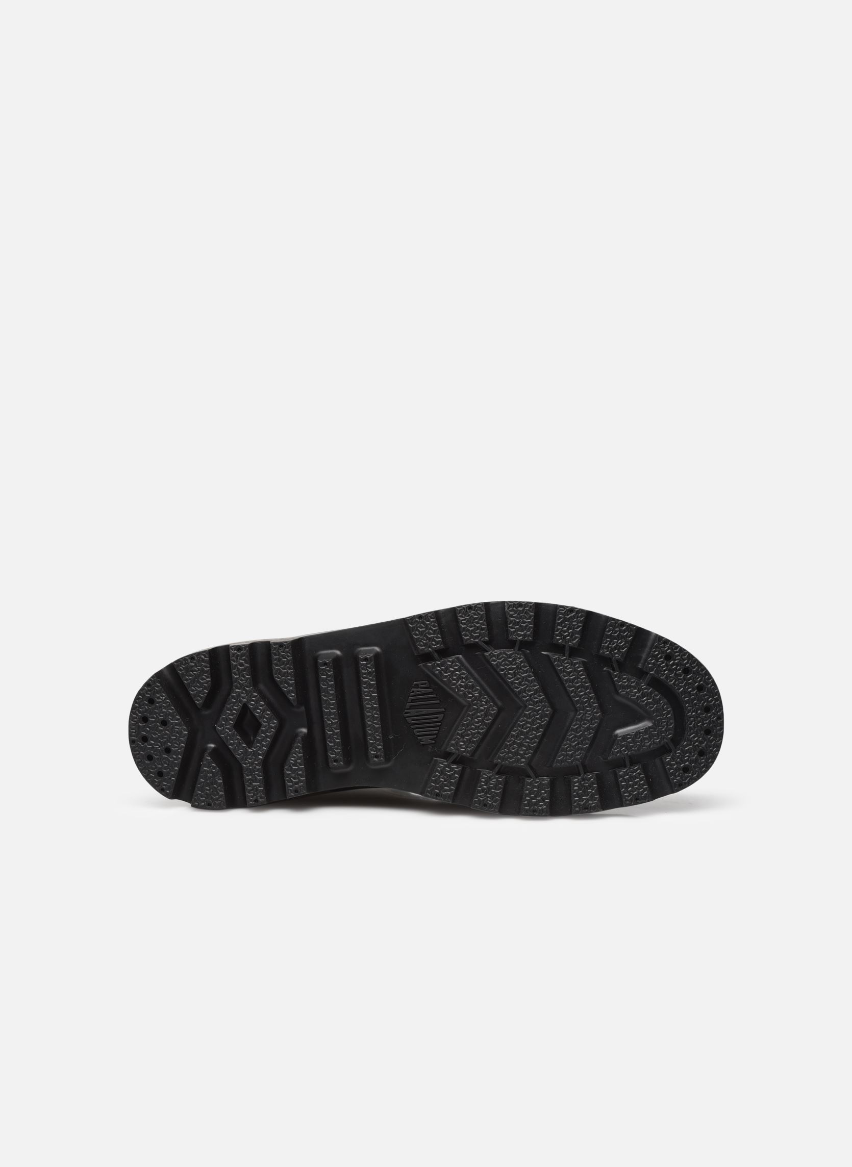 Sneakers di tela PAMPA ZIP LEATHER uomo nero Palladium Sneakers di tela PAMPA ZIP LEATHER uomo nero BLACK