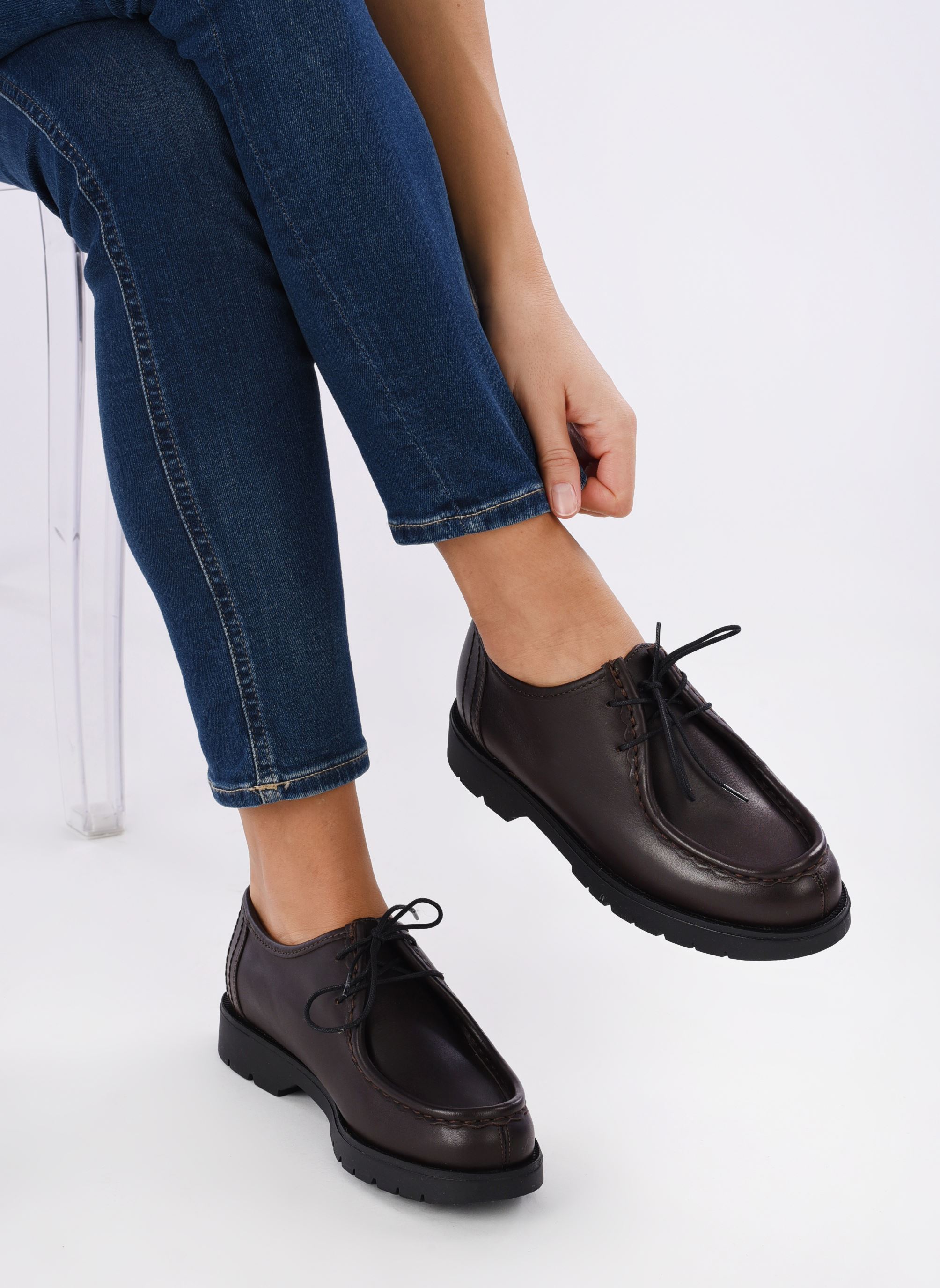 Derbies PADROR W femme marron Kleman Derbies PADROR W femme marron MARRON+NOIR