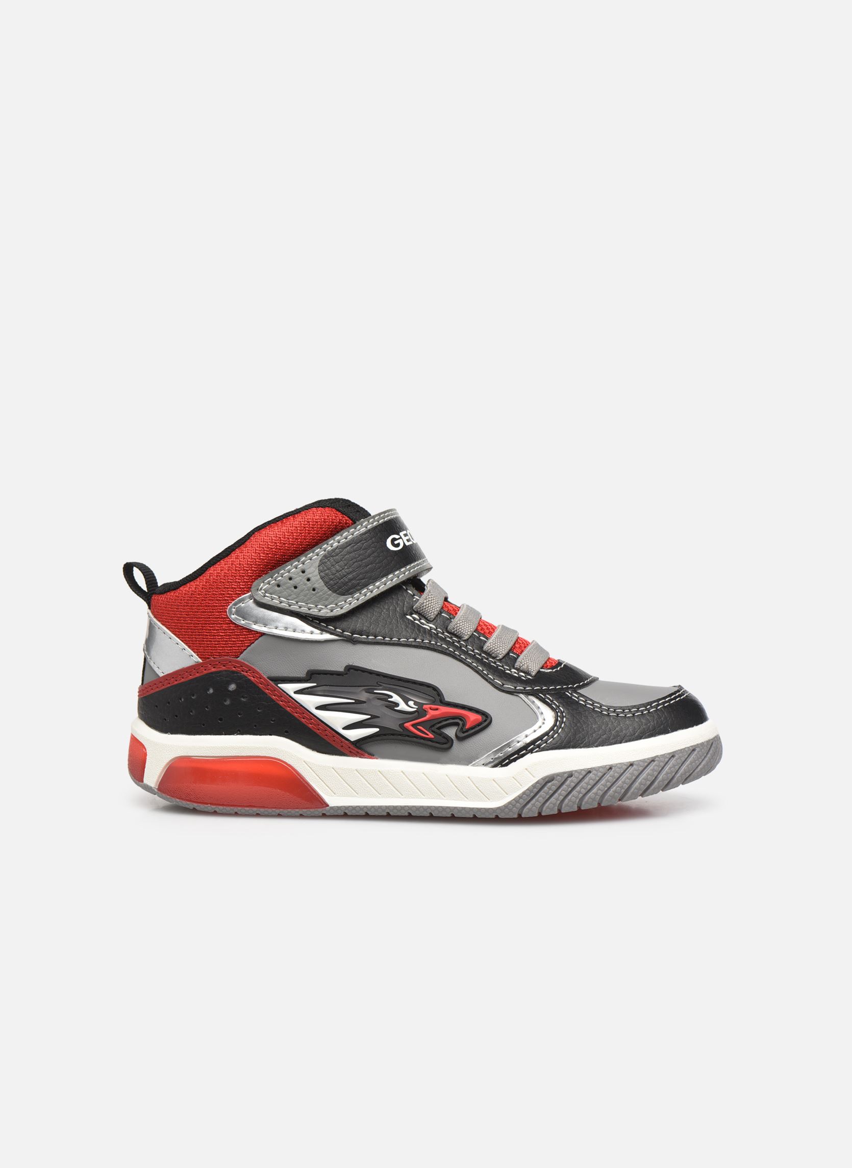 Niedrige Sneaker J Inek Boy J169CB jungen grau Geox Niedrige Sneaker J Inek Boy J169CB jungen grau Gris Rouge