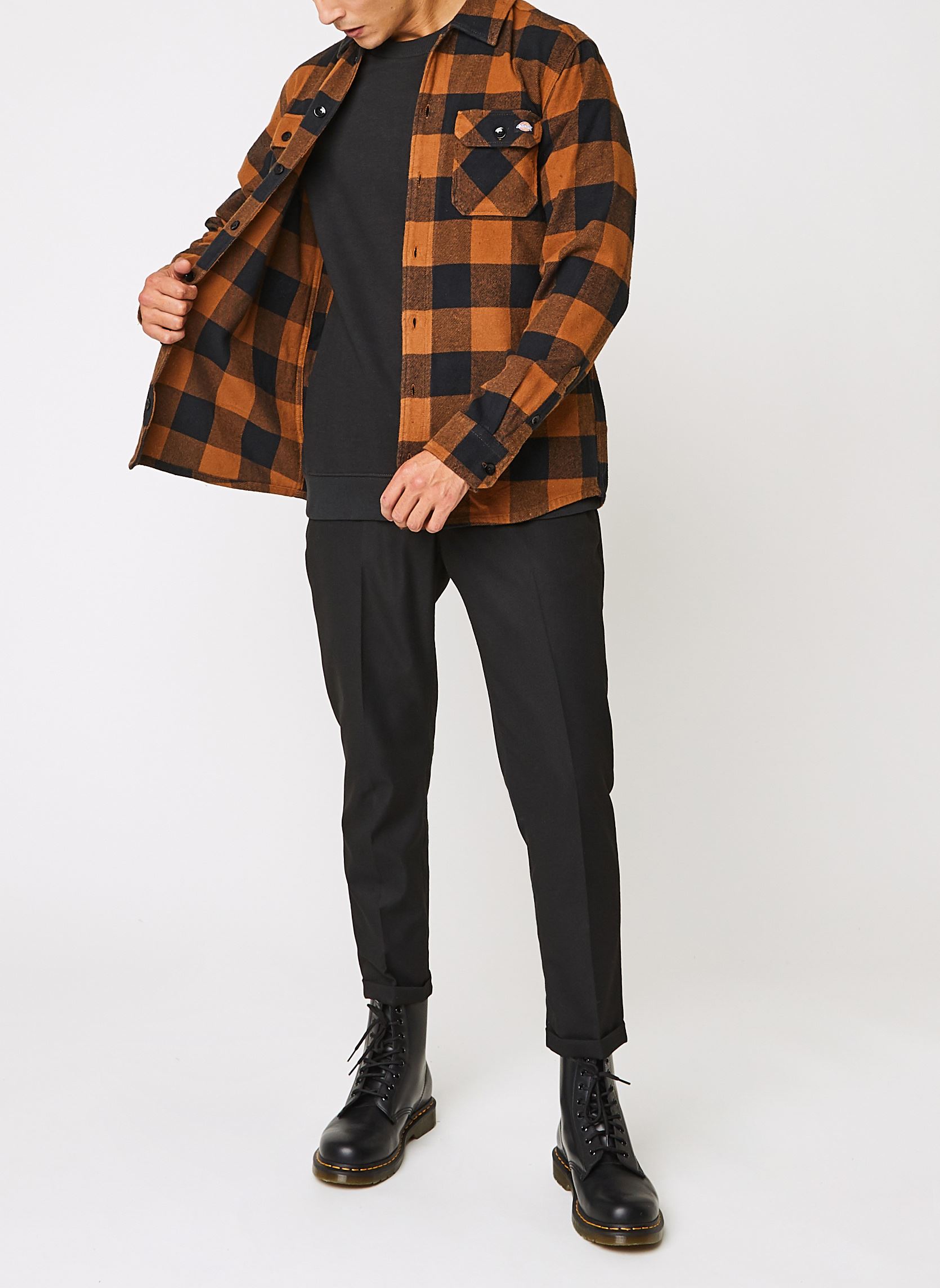 Hemden New Sacramento Shirt herren braun Dickies Hemden New Sacramento Shirt herren braun BROWN DUCK