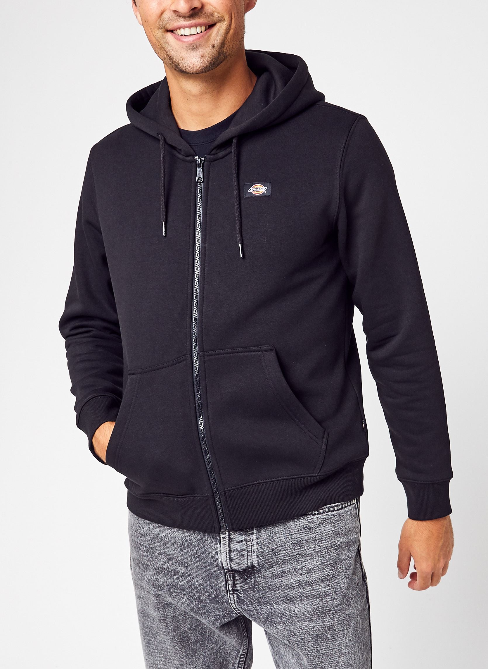 Sweaters met rits Oakport Zip Hoodie heren zwart Dickies Sweaters met rits Oakport Zip Hoodie heren zwart BLACK