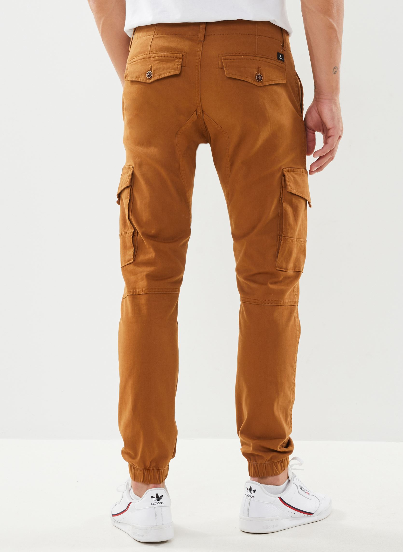 Jack & Jones Junior Tapered Broek ' JJIPaul JJFlake ' in Olijfgroen