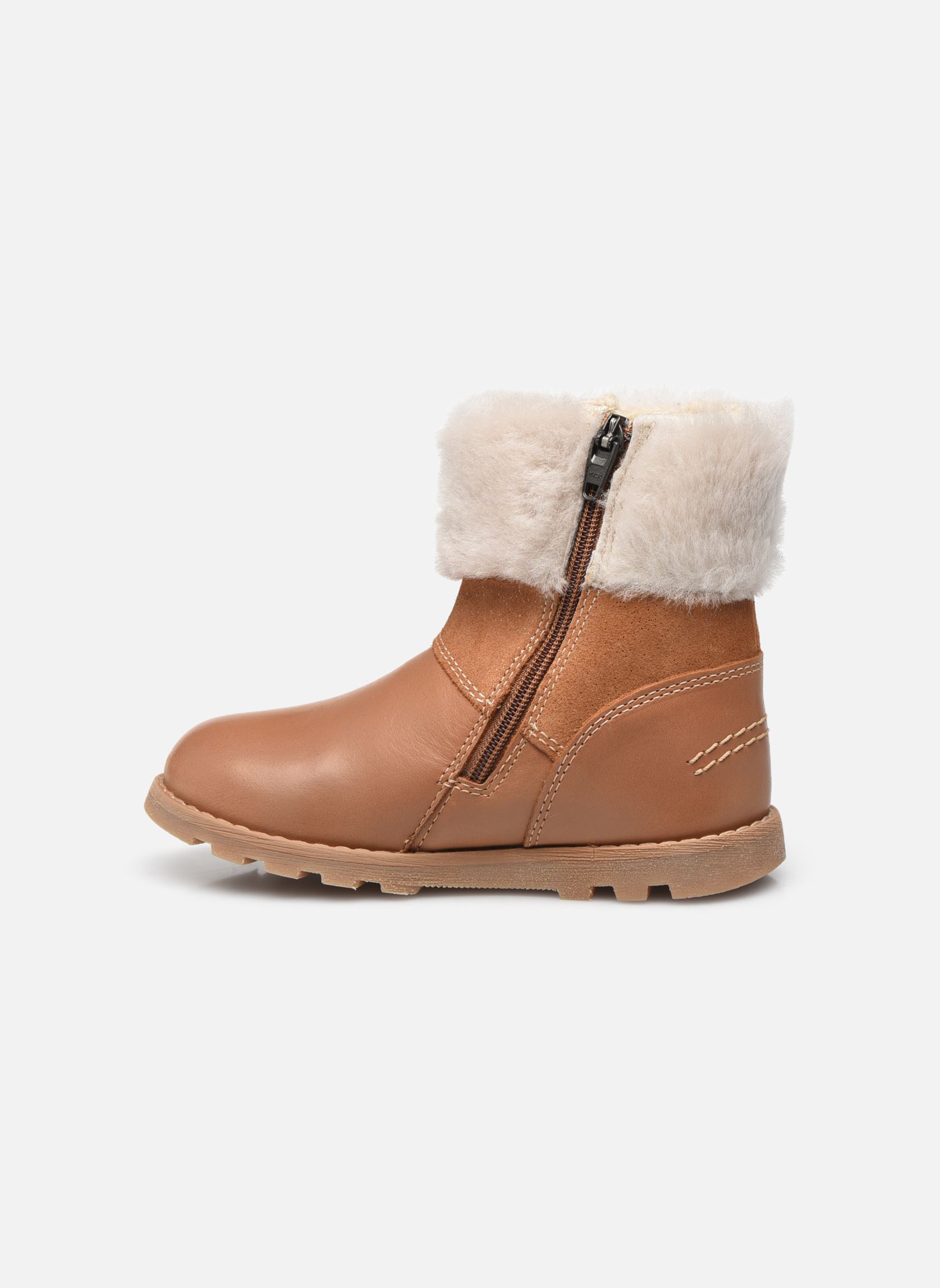 Stiefeletten / Ankle Boots Nonofur mädchen braun Kickers Stiefeletten / Ankle Boots Nonofur mädchen braun Camel brillant