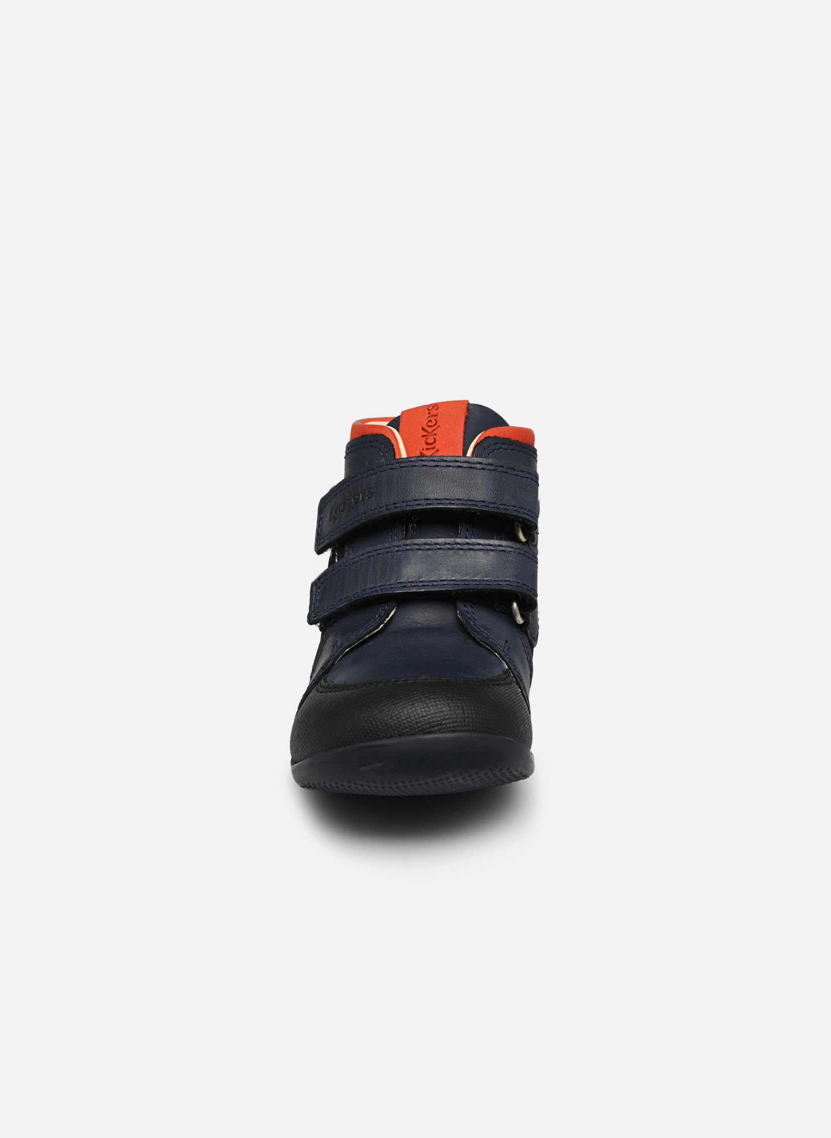 Chaussures premiers pas Bikro Mountain garçon bleu Kickers Chaussures premiers pas Bikro Mountain garçon bleu MARINE ORANGE