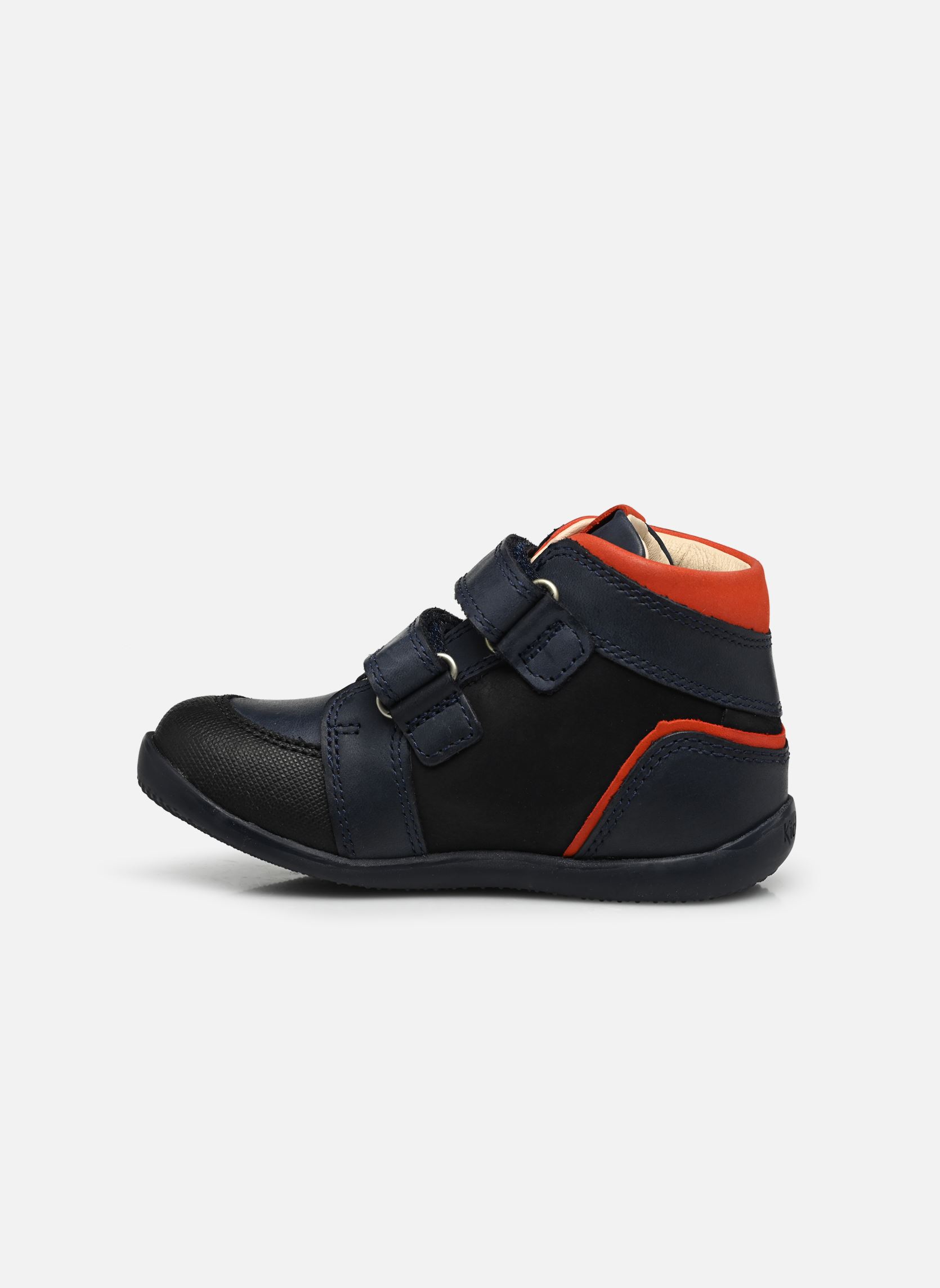 Chaussures premiers pas Bikro Mountain garçon bleu Kickers Chaussures premiers pas Bikro Mountain garçon bleu MARINE ORANGE
