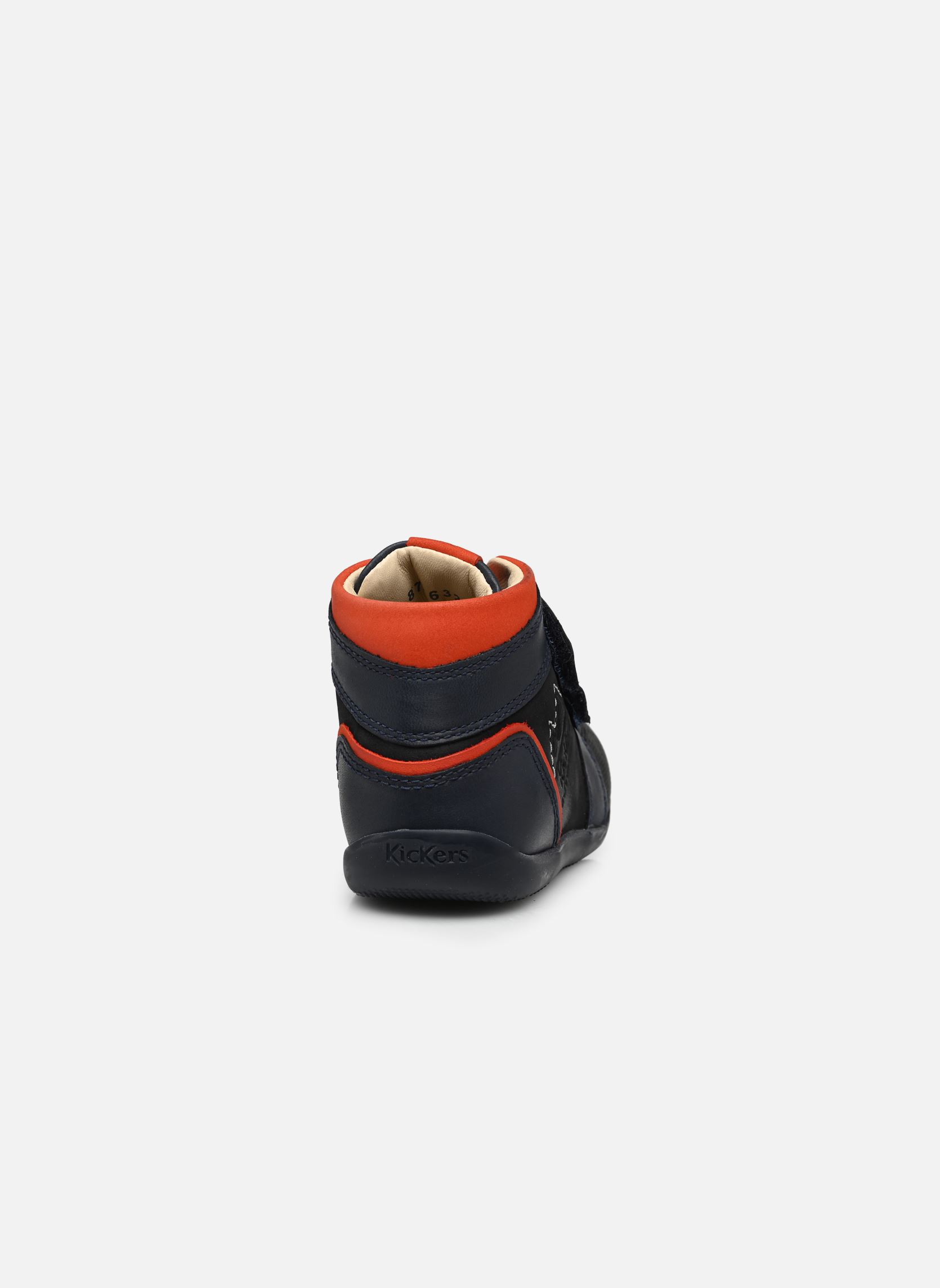 Chaussures premiers pas Bikro Mountain garçon bleu Kickers Chaussures premiers pas Bikro Mountain garçon bleu MARINE ORANGE