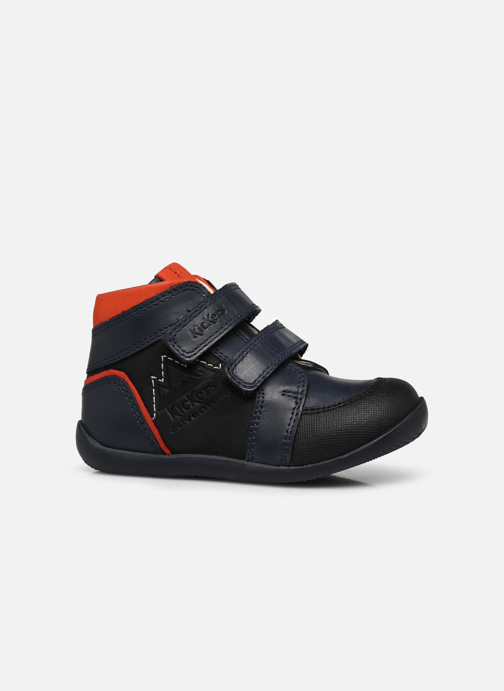 Chaussures premiers pas Bikro Mountain garçon bleu Kickers Chaussures premiers pas Bikro Mountain garçon bleu MARINE ORANGE