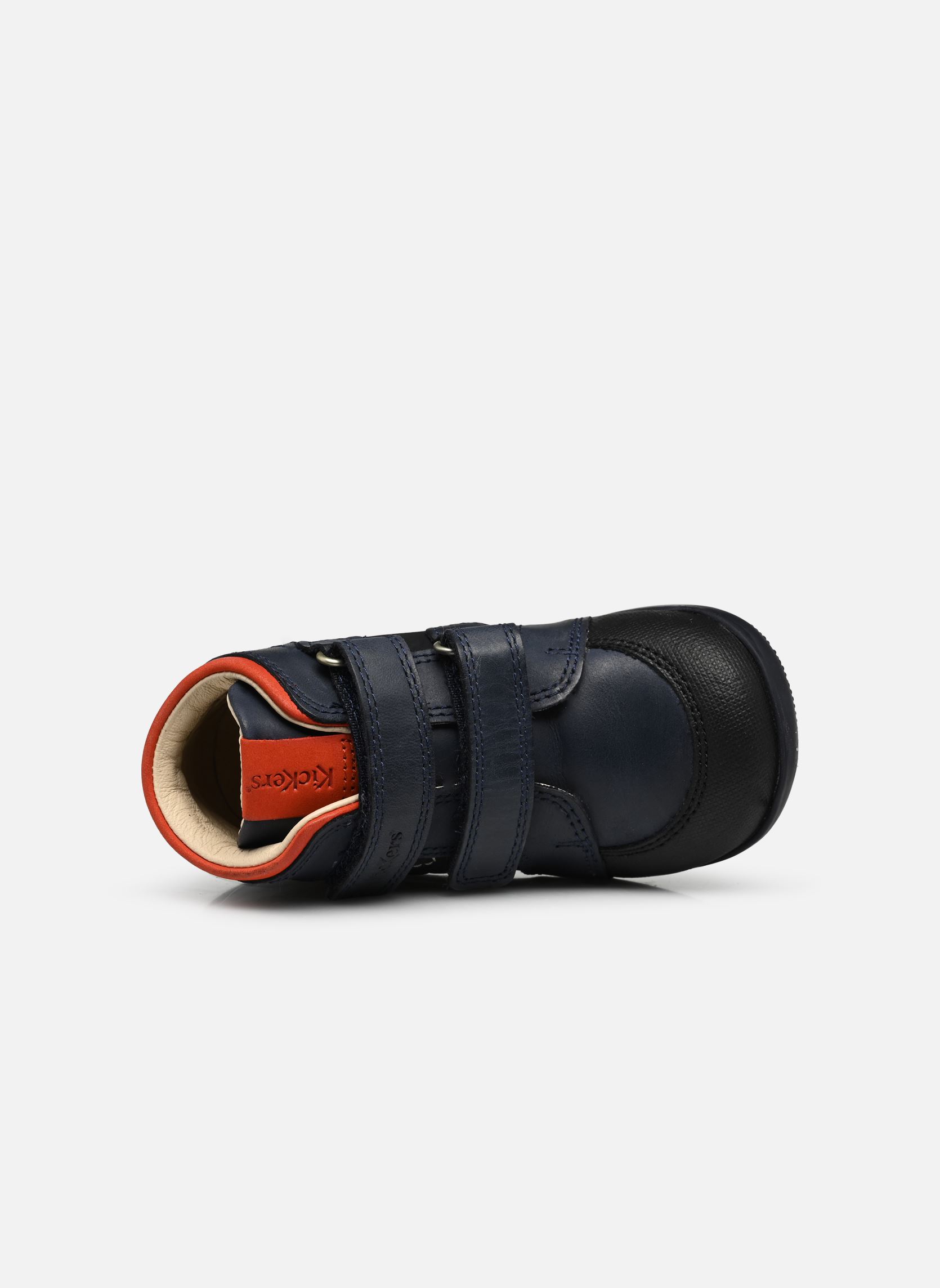 Chaussures premiers pas Bikro Mountain garçon bleu Kickers Chaussures premiers pas Bikro Mountain garçon bleu MARINE ORANGE