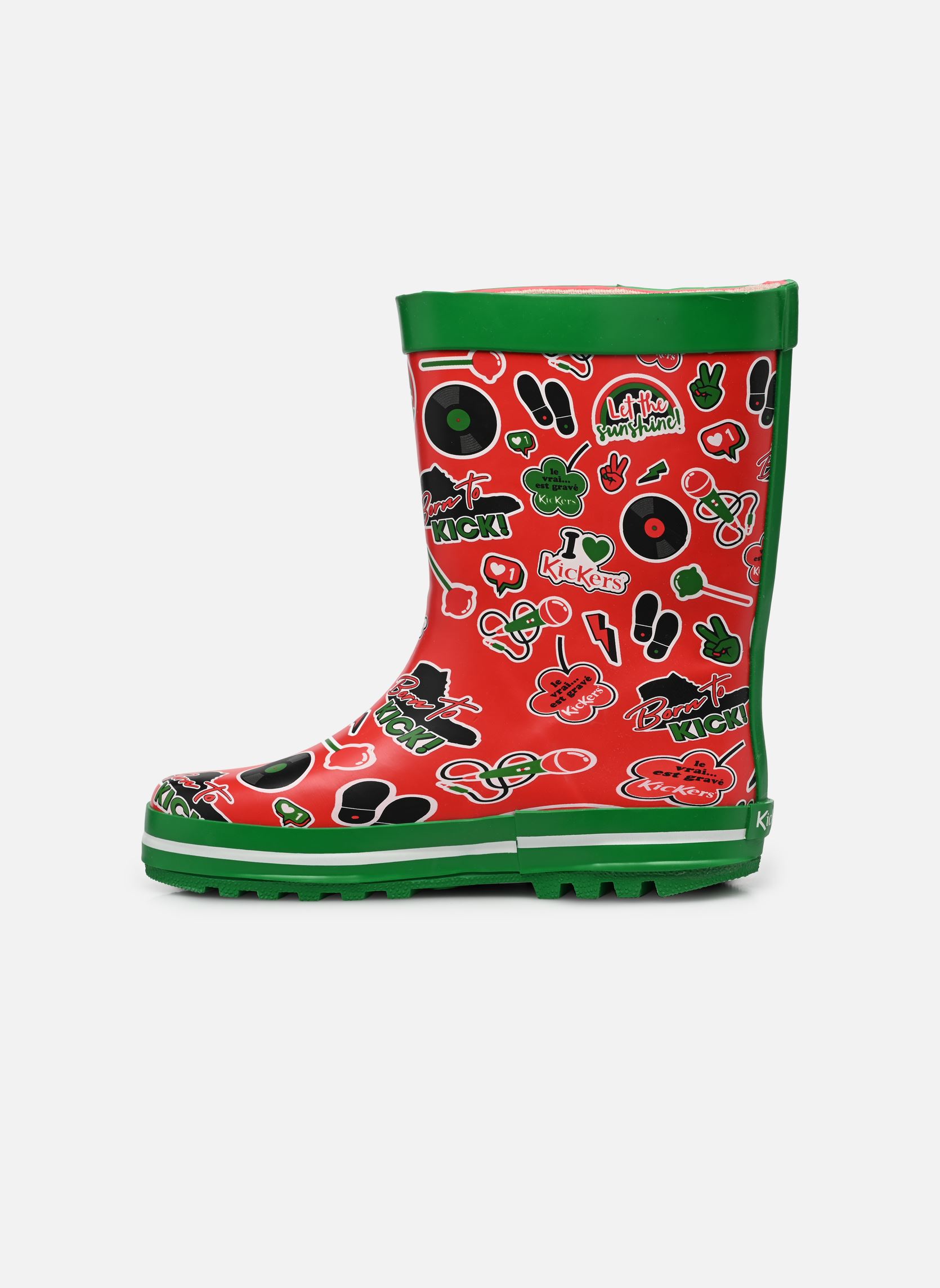 Gummistiefel Kickrain mehrfarbig Kickers Gummistiefel Kickrain mehrfarbig ROUGE IMPRIME