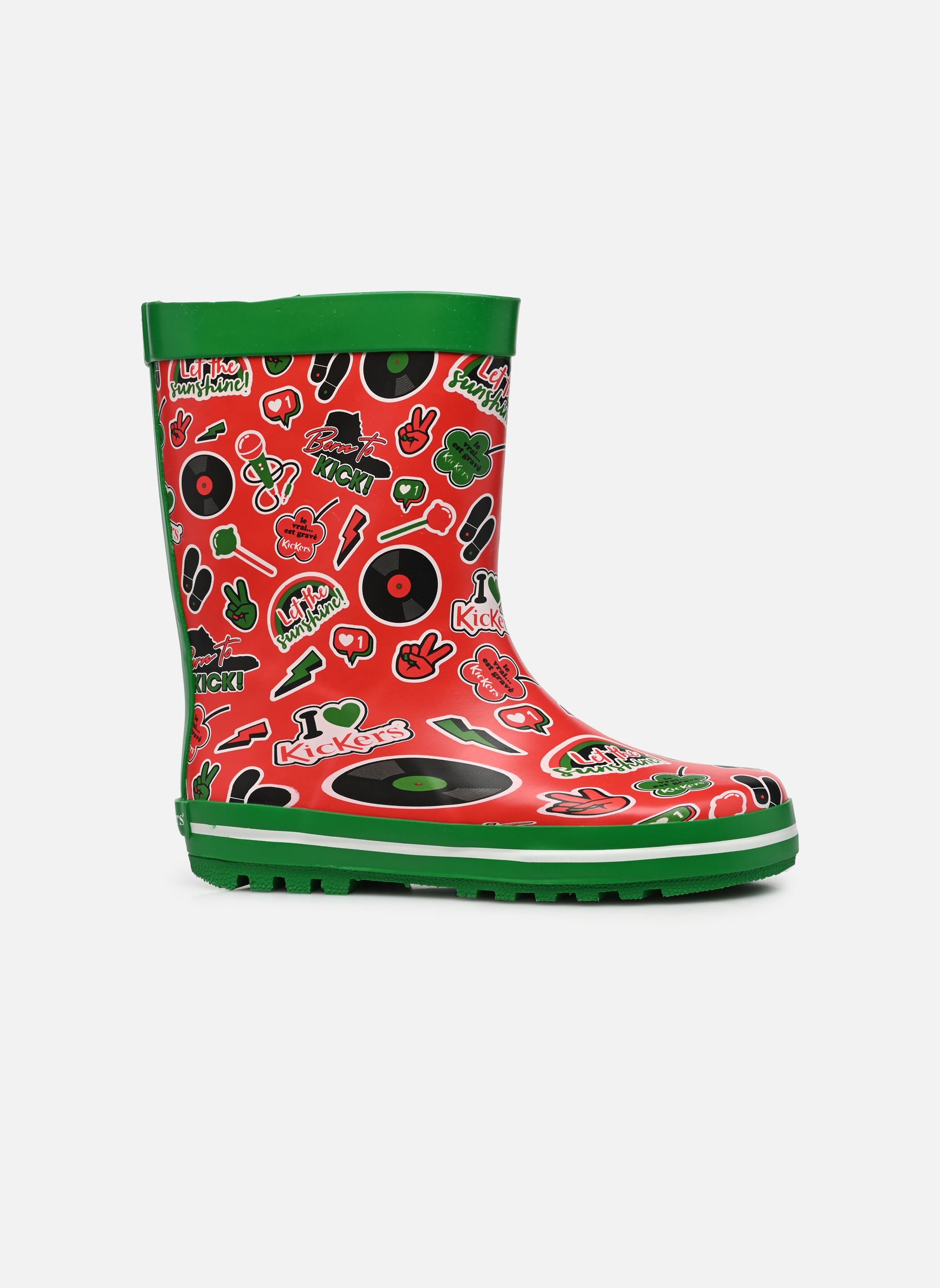 Gummistiefel Kickrain mehrfarbig Kickers Gummistiefel Kickrain mehrfarbig ROUGE IMPRIME