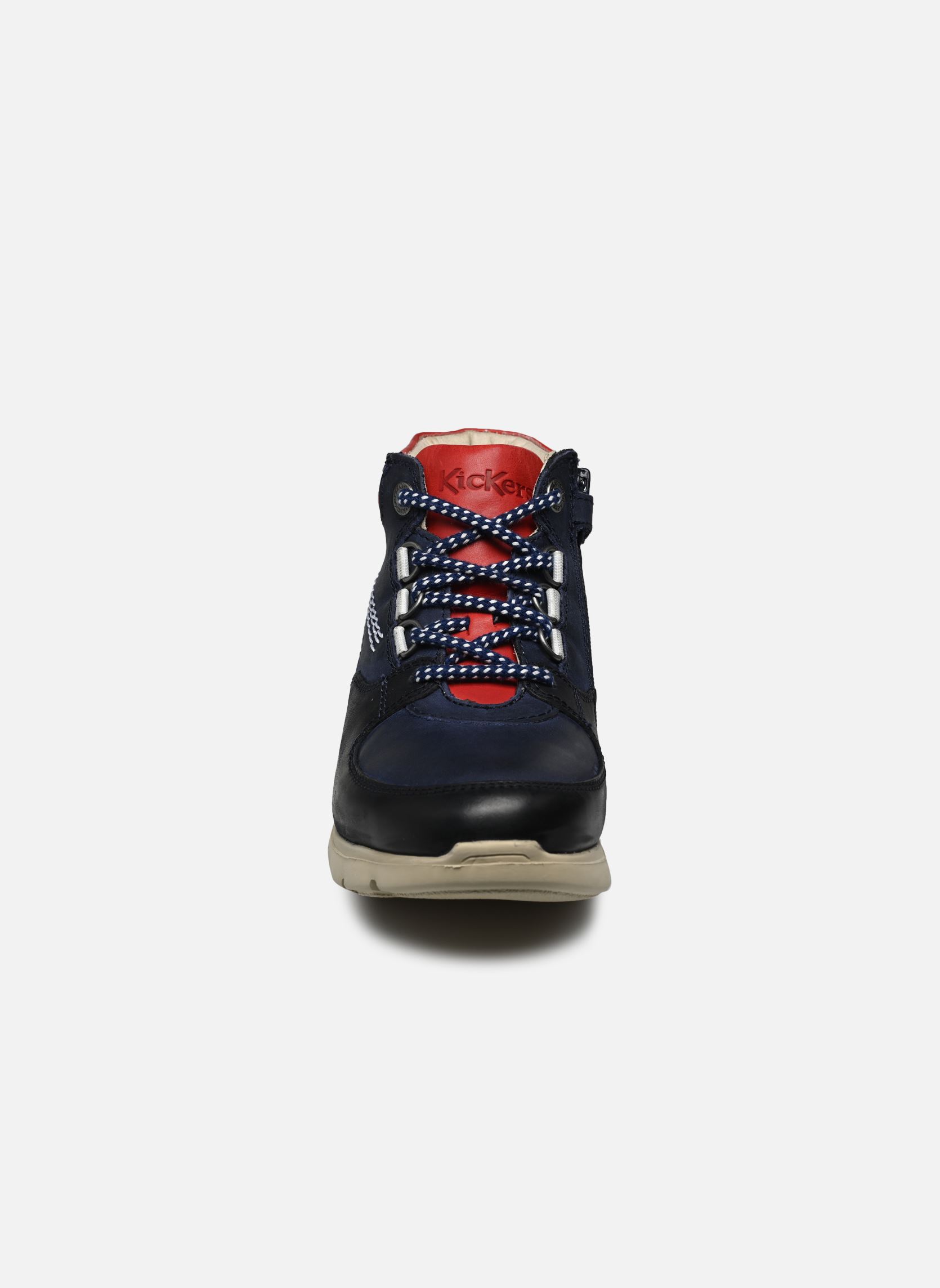Baskets hautes Kickadventur garçon bleu Kickers Baskets hautes Kickadventur garçon bleu MARINE ORANGE