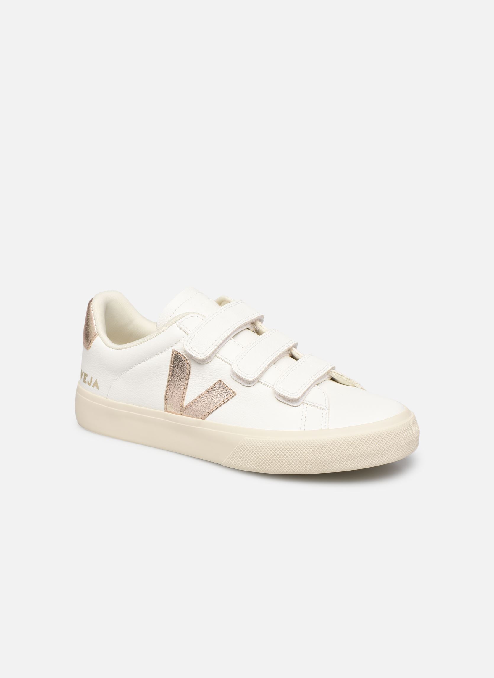 Baskets basses Recife Logo femme blanc Veja Baskets basses Recife Logo femme blanc EXTRA-WHITE_PLATINE