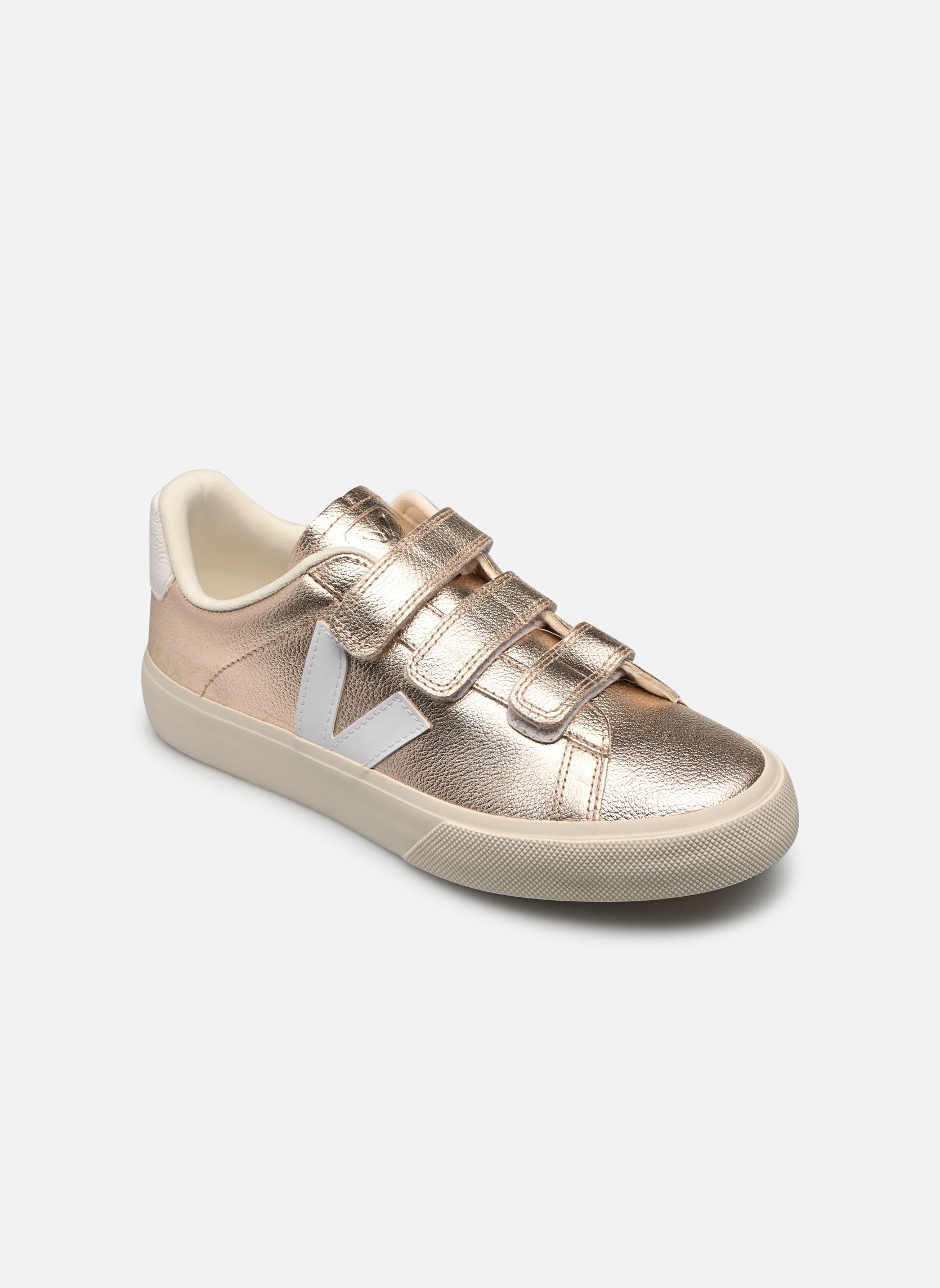 Baskets basses Recife Logo femme or et bronze Veja Baskets basses Recife Logo femme or et bronze PLATINE WHITE
