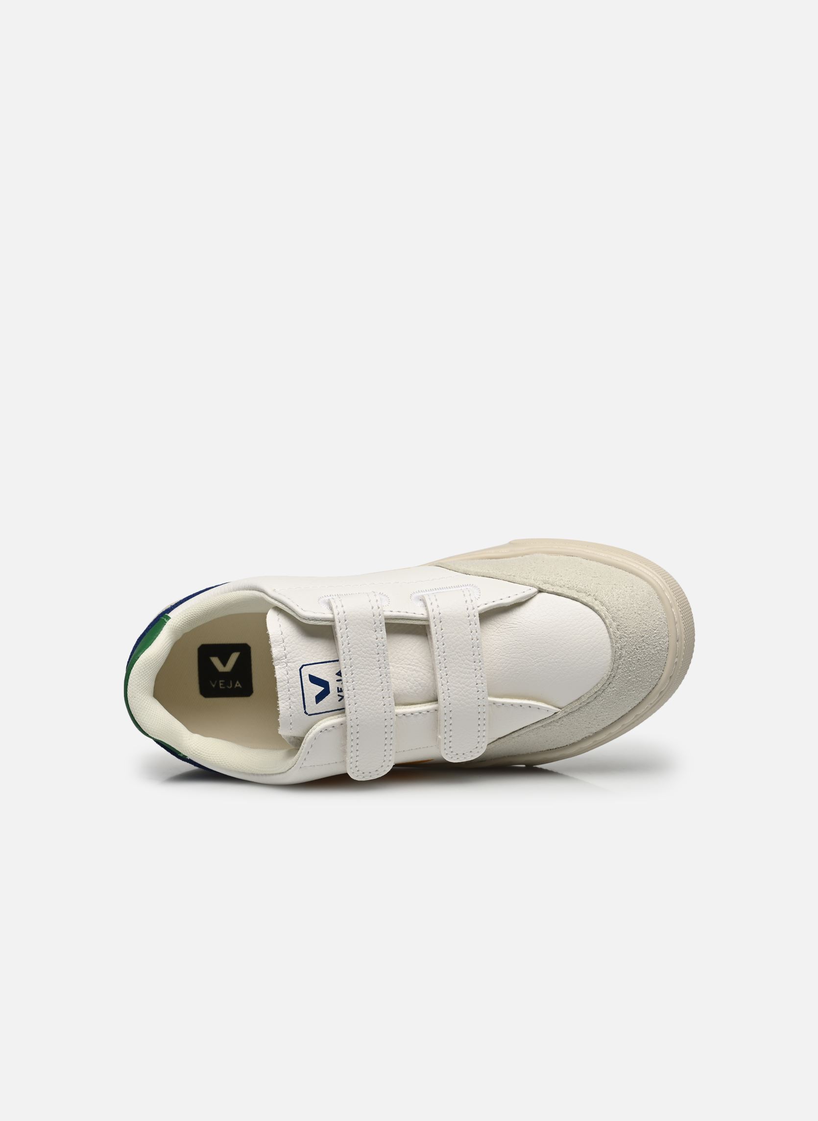 Niedrige Sneaker Small V-12 Velcro Leather weiß Veja Niedrige Sneaker Small V-12 Velcro Leather weiß EXTRA-WHITE_MULTICO-INDIGO