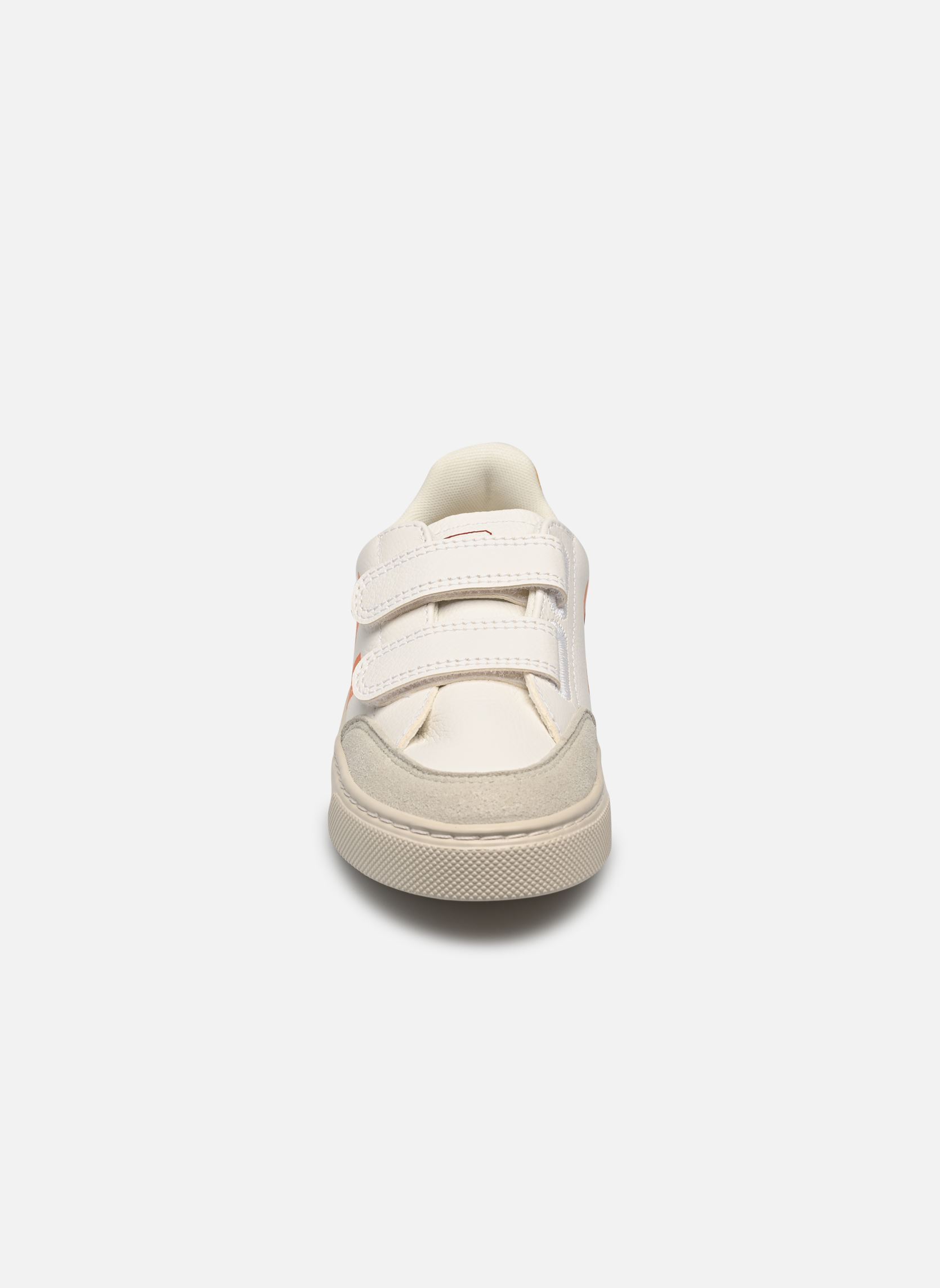 Baskets basses Small V-12 Velcro Leather blanc Veja Baskets basses Small V-12 Velcro Leather blanc EXTRA-WHITE_MULTICO-ROUILLE