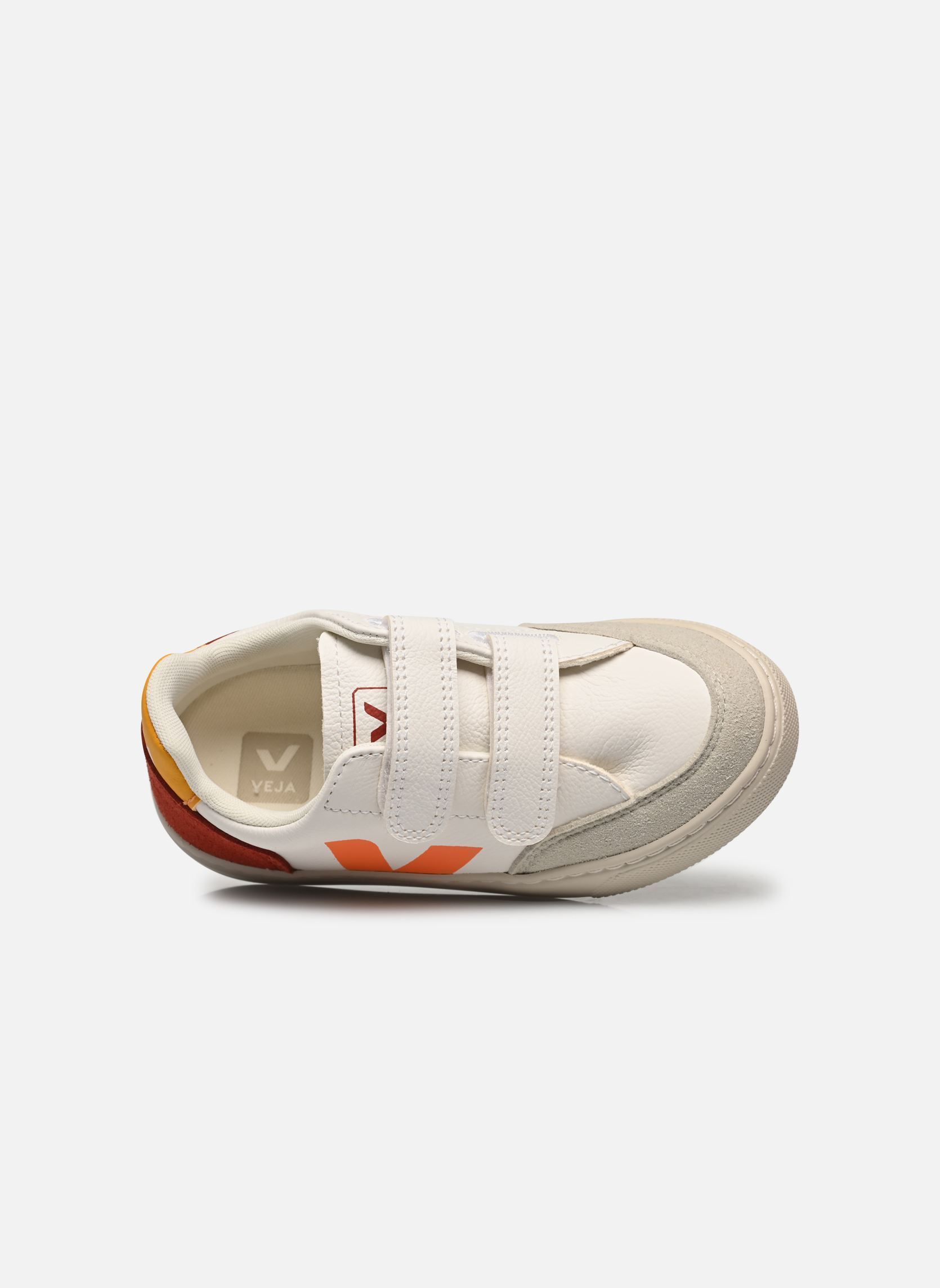 Baskets basses Small V-12 Velcro Leather blanc Veja Baskets basses Small V-12 Velcro Leather blanc EXTRA-WHITE_MULTICO-ROUILLE