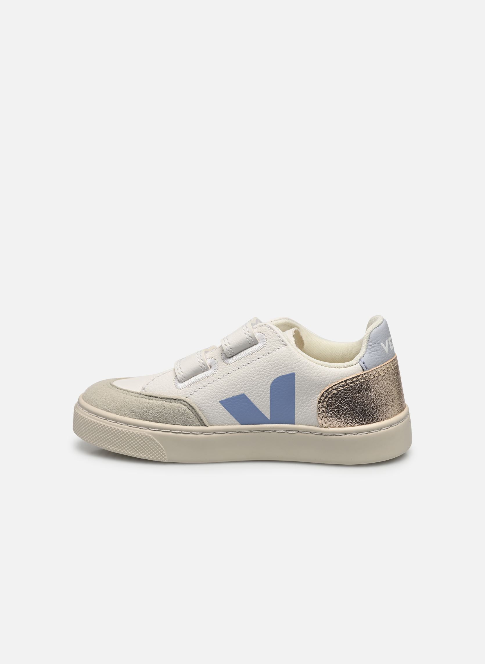 Lage sneakers Small V-12 Velcro Leather wit Veja Lage sneakers Small V-12 Velcro Leather wit EXTRA-WHITE_MULTICO-OLYMPE