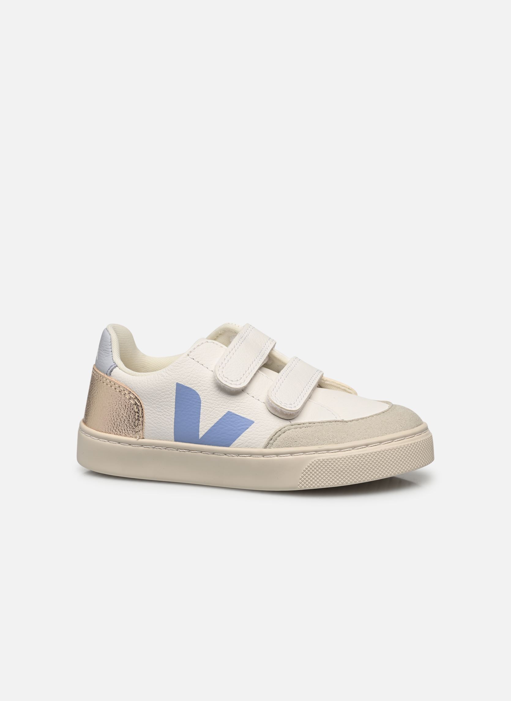 Lage sneakers Small V-12 Velcro Leather wit Veja Lage sneakers Small V-12 Velcro Leather wit EXTRA-WHITE_MULTICO-OLYMPE