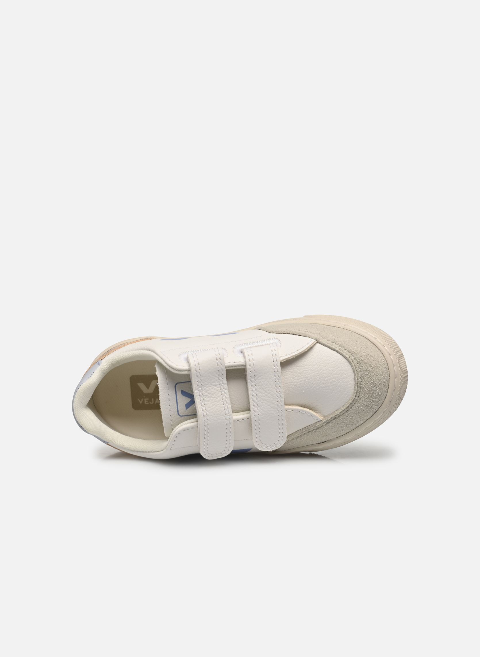 Lage sneakers Small V-12 Velcro Leather wit Veja Lage sneakers Small V-12 Velcro Leather wit EXTRA-WHITE_MULTICO-OLYMPE