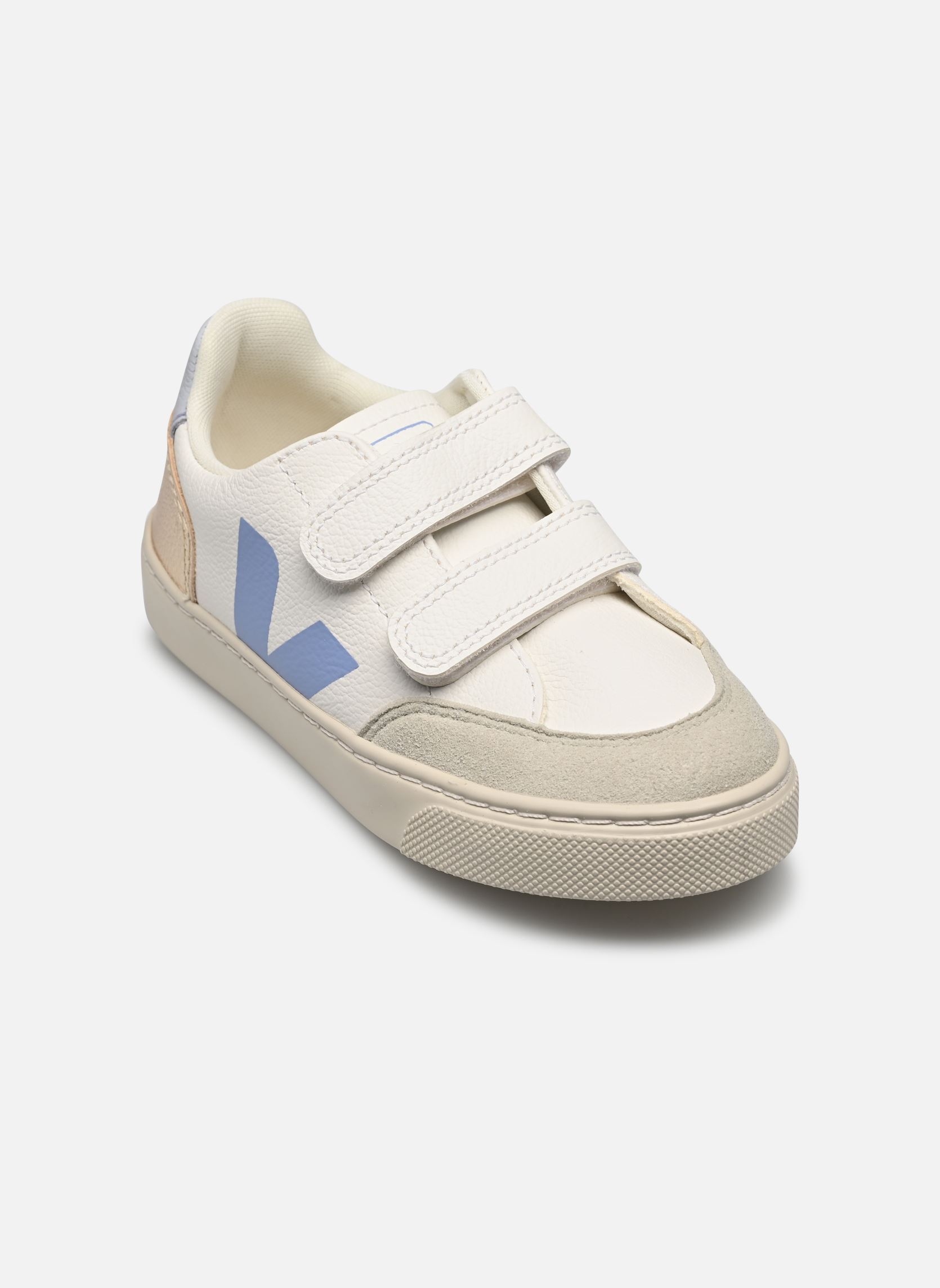 Lage sneakers Small V-12 Velcro Leather wit Veja Lage sneakers Small V-12 Velcro Leather wit EXTRA-WHITE_MULTICO-OLYMPE