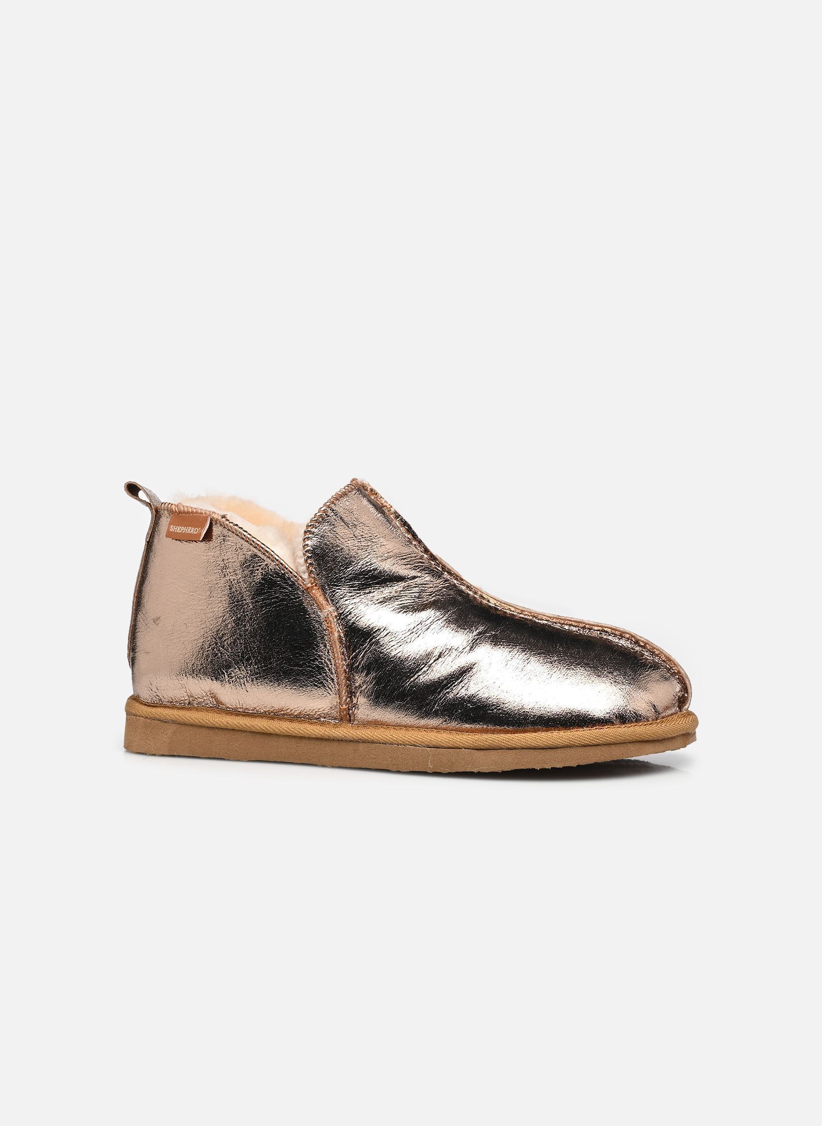 Hausschuhe Annie damen gold und bronze Shepherd Hausschuhe Annie damen gold und bronze GOLD