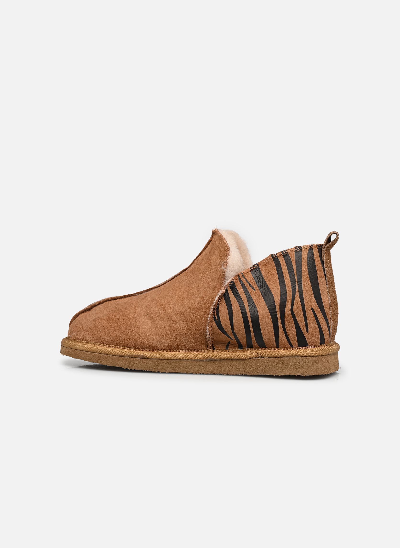 Hausschuhe Annie damen braun Shepherd Hausschuhe Annie damen braun CHESTNUT TIGER