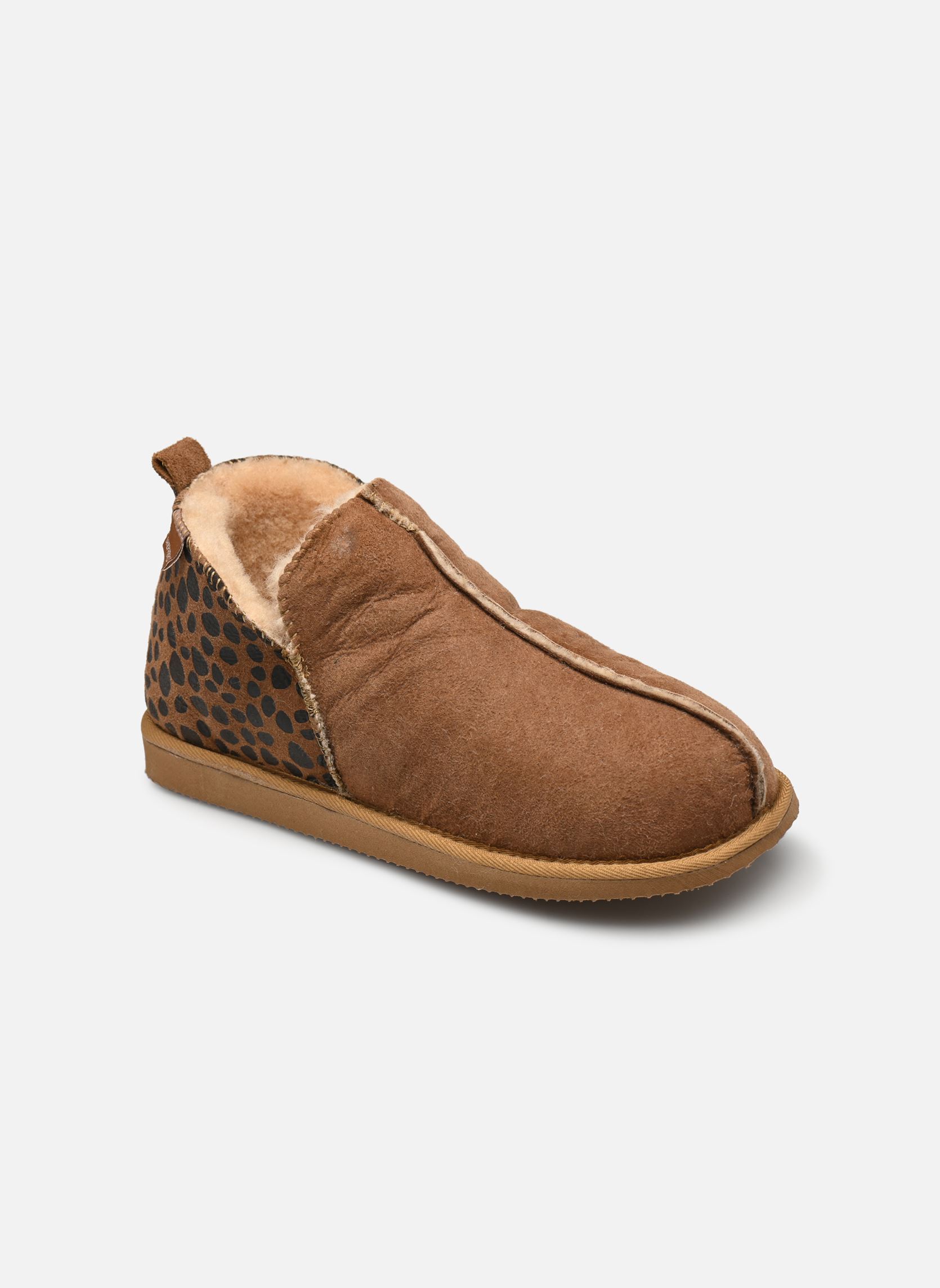 Hausschuhe Annie damen braun Shepherd Hausschuhe Annie damen braun Leopard/Chestnut