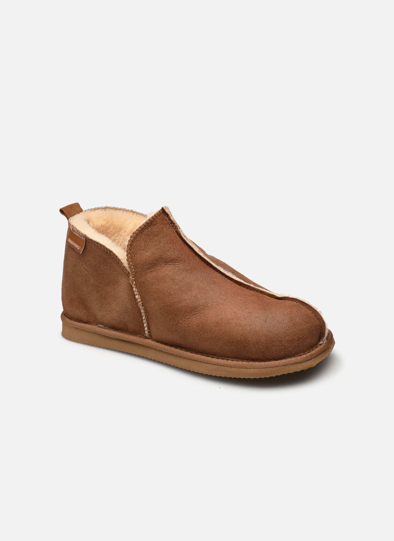 Chaussons Annie femme marron Shepherd Chaussons Annie femme marron Antique/Cognac