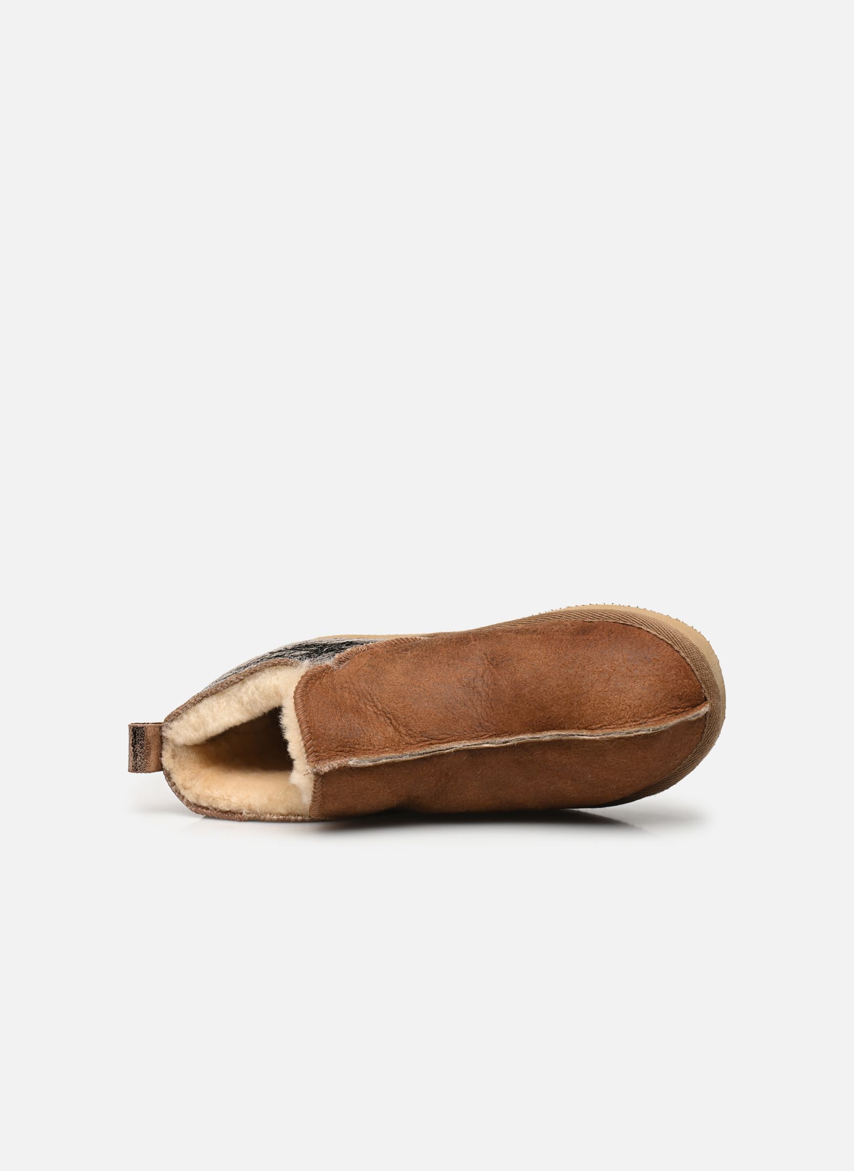 Chaussons Annie femme marron Shepherd Chaussons Annie femme marron Antique Cognac/Gold