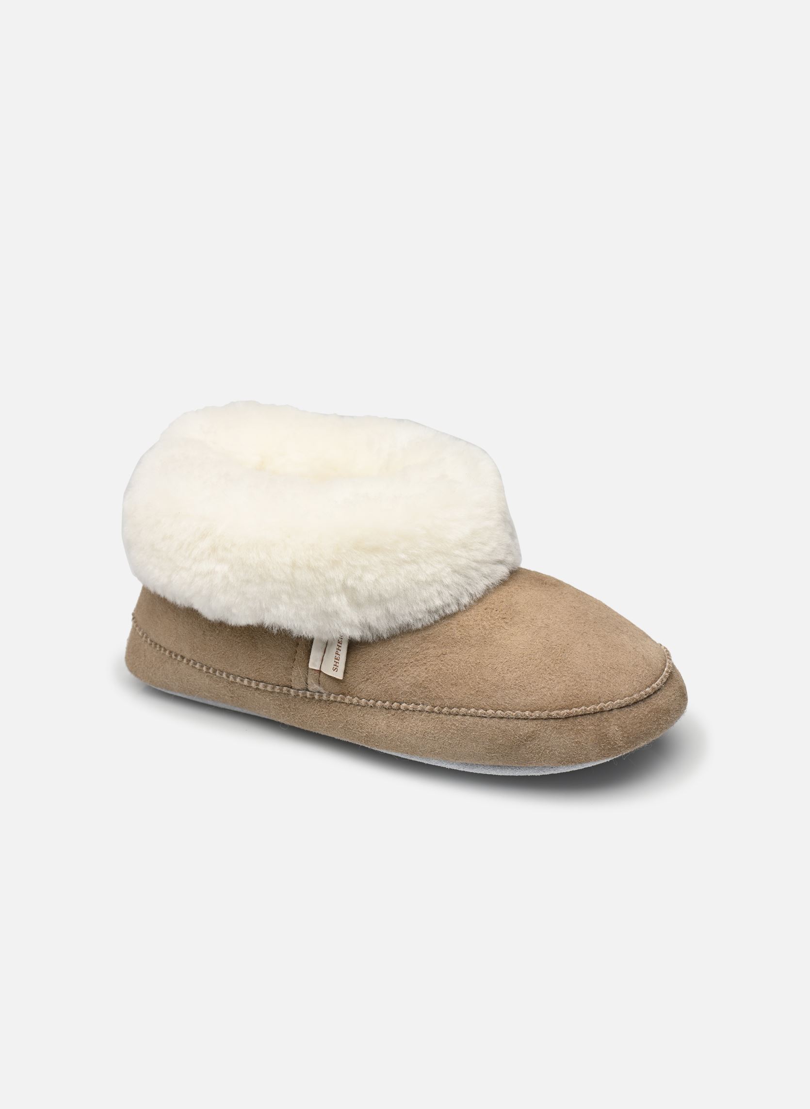 Pantoffels Emmy dames grijs Shepherd Pantoffels Emmy dames grijs Stone/White